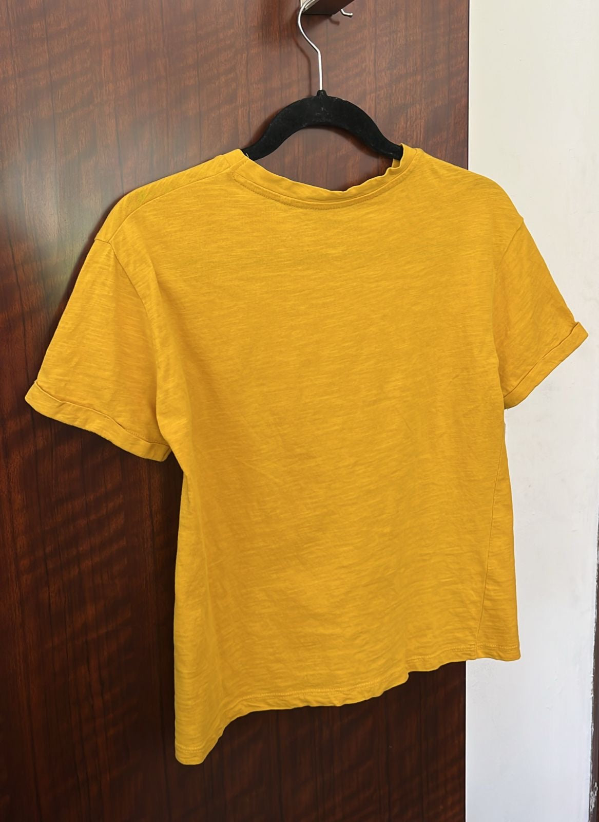 Playera mostaza, Talla Xs oversized, Mujer, C&A