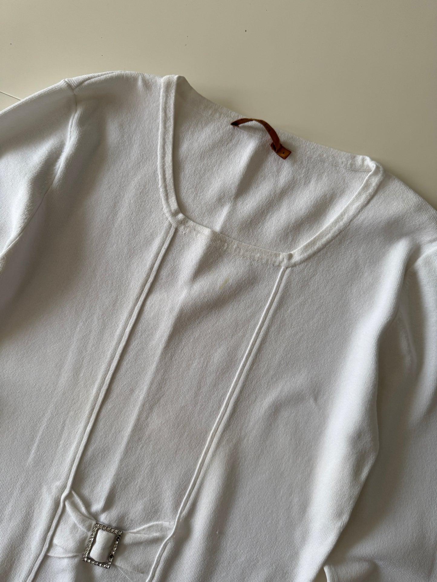 Blusa de punto con hebilla, Talla L, Mujer, Belldini