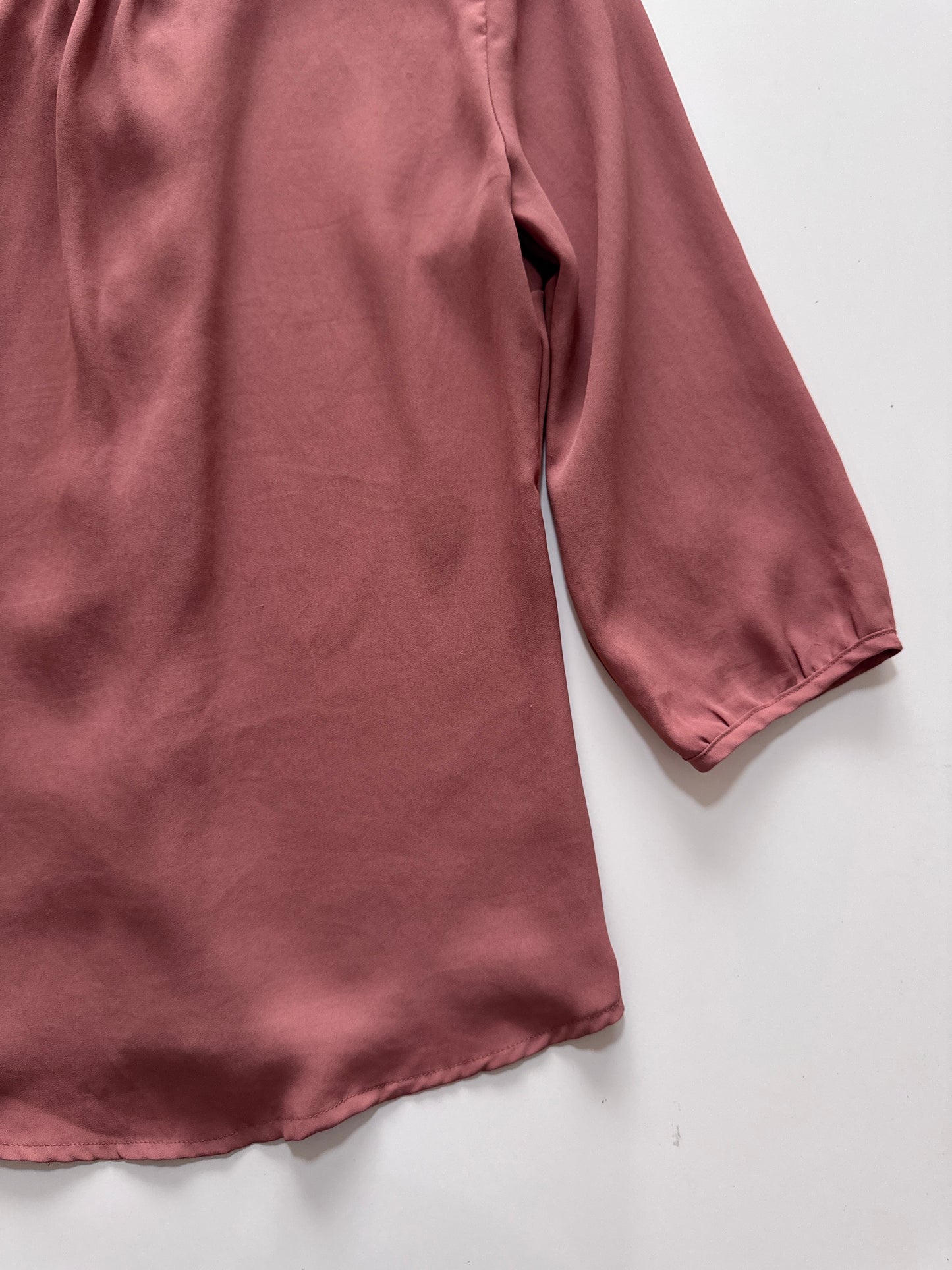 Blusa con holanes en pie de botones, Talla M, Mujer, Forever 21