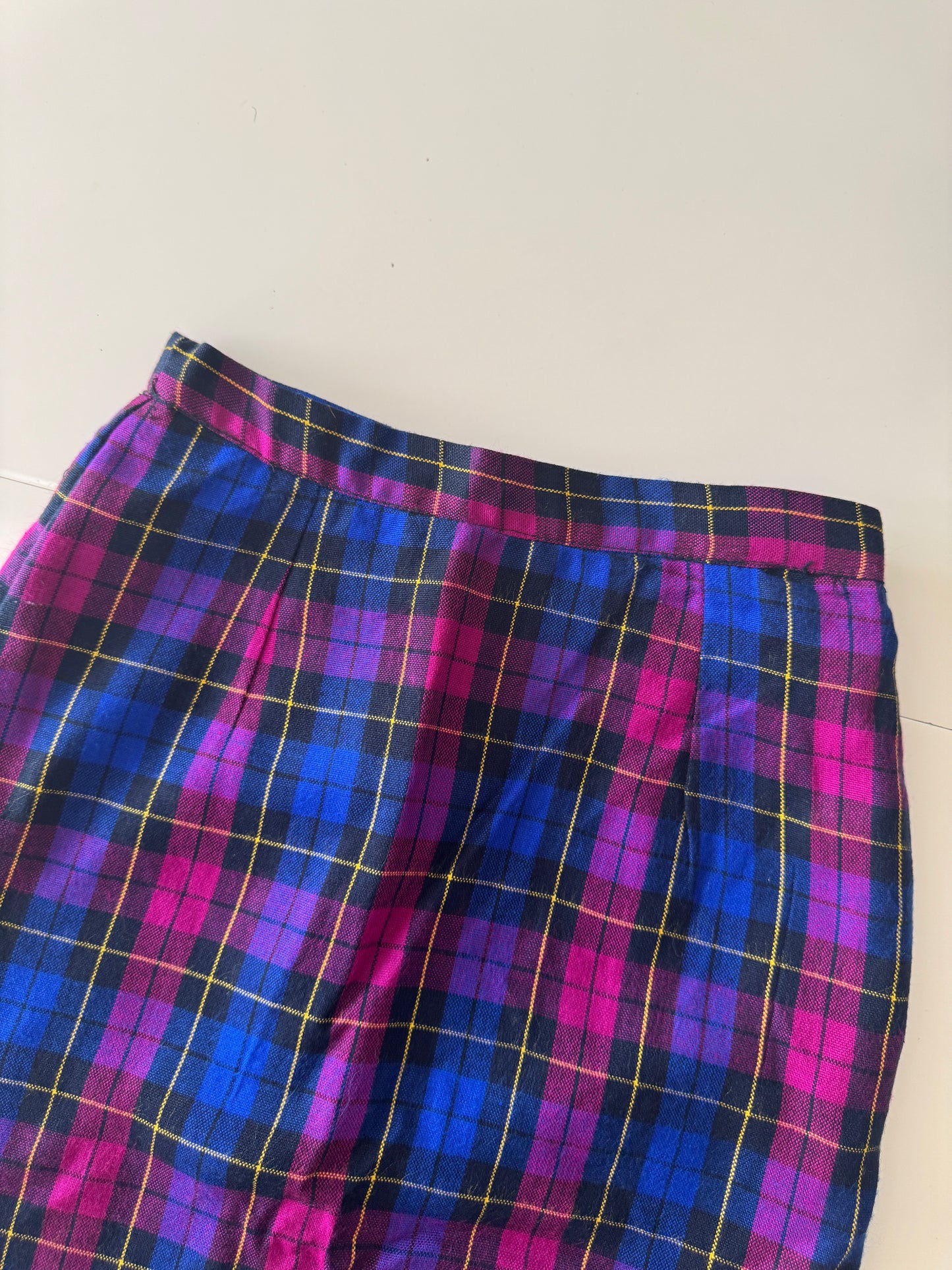 Falda de cuadros, Talla Xs, Mujer