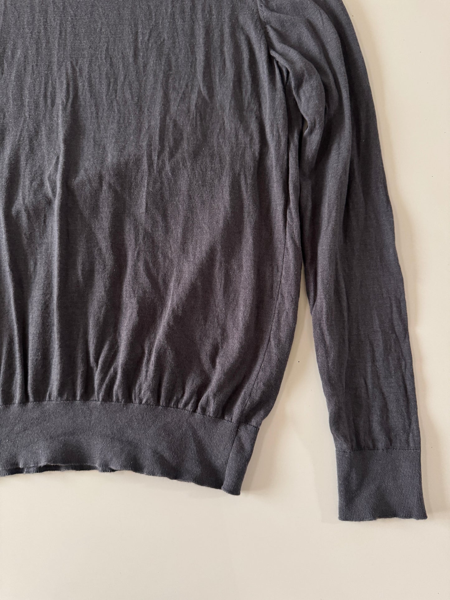 Cardigan tejida gris, Talla M, Hombre, C&A