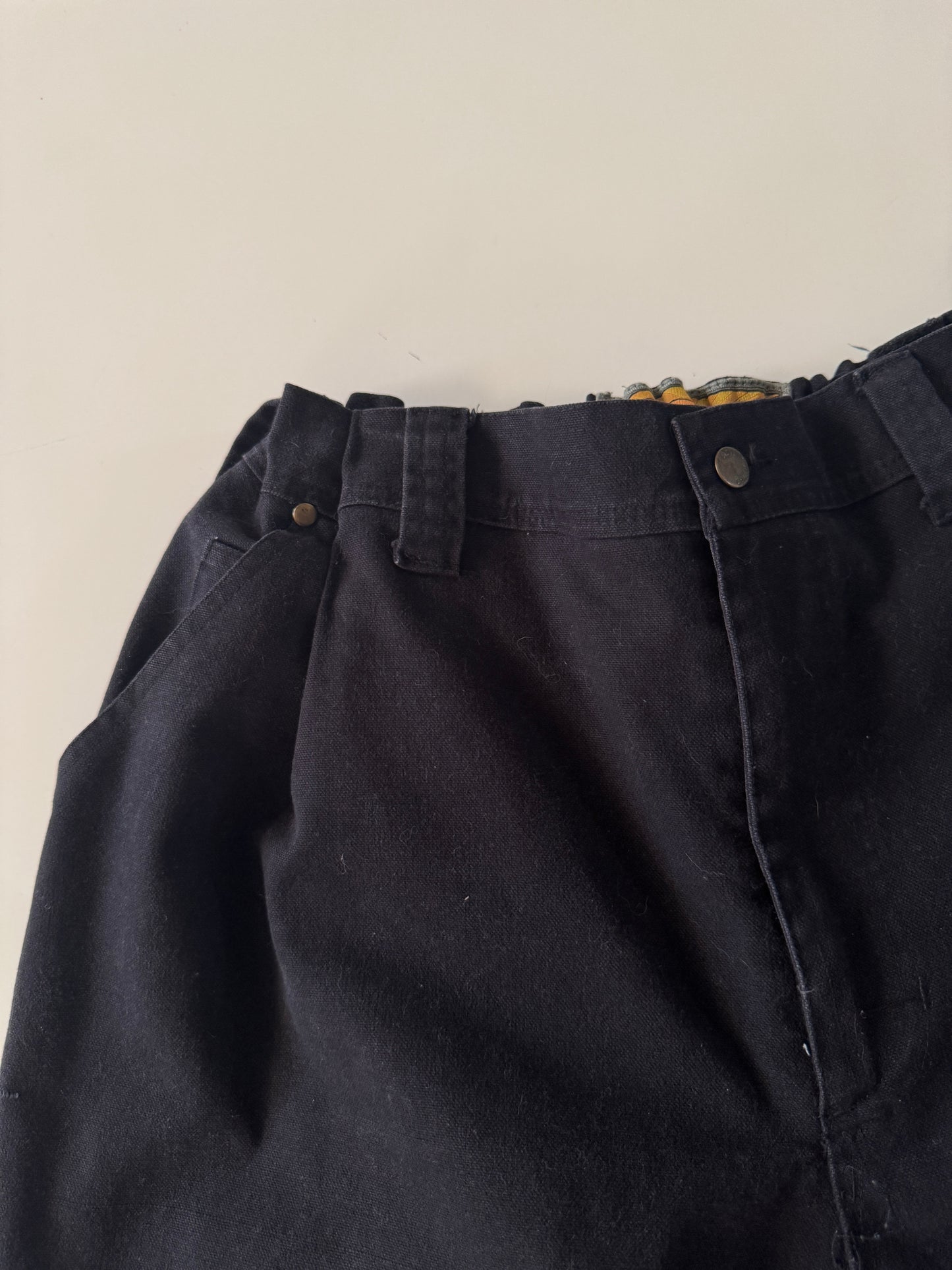 Pantalones negros upcycled, Talla 28 a 32, Hombre, Adventuridge