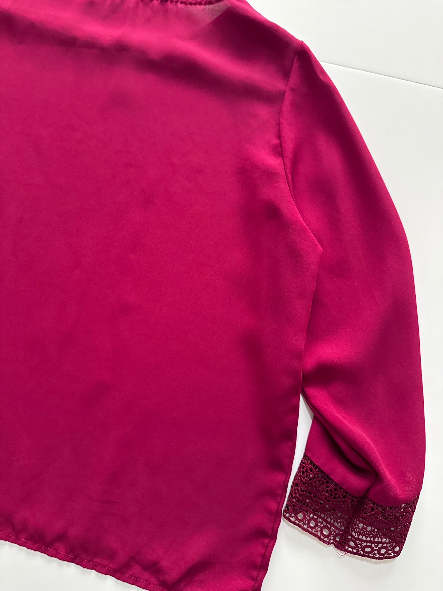 Blusa guinda, Talla M, 28, Mujer, Pull & Bear