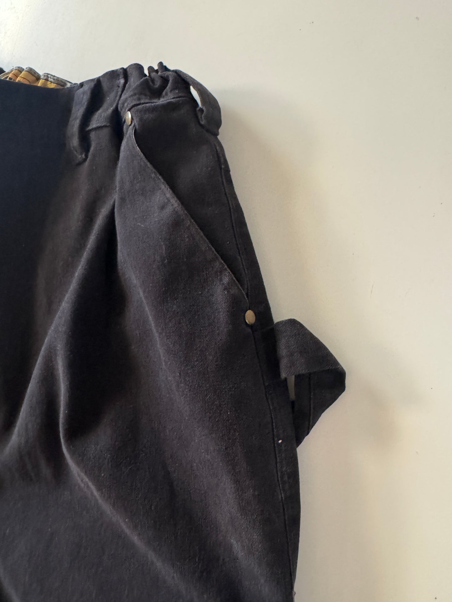 Pantalones negros upcycled, Talla 28 a 32, Hombre, Adventuridge