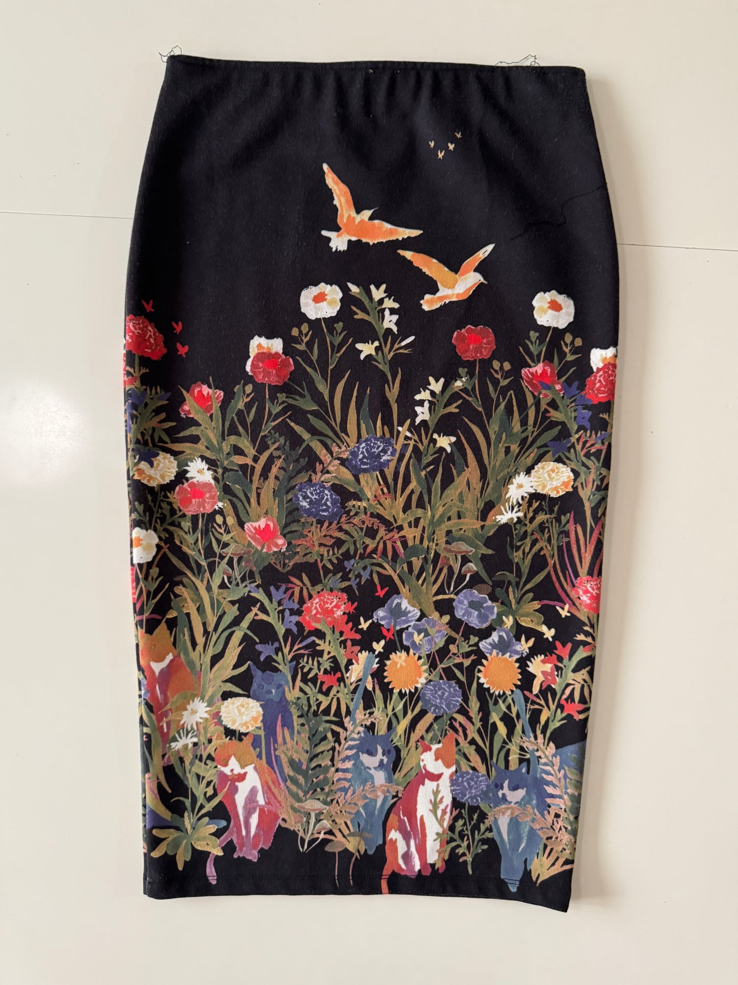 Falda de tubo estampada, Talla S, 26, Mujer, Zara Trafaluc