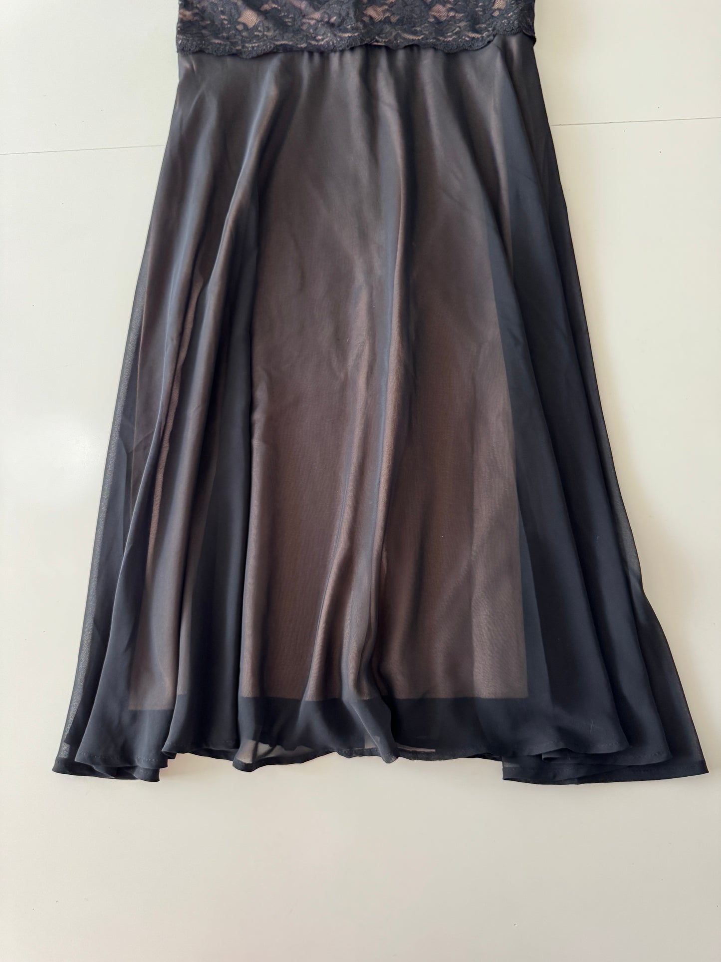 Vestido de fiesta negro, Talla 8, Mujer, Connected Apparel