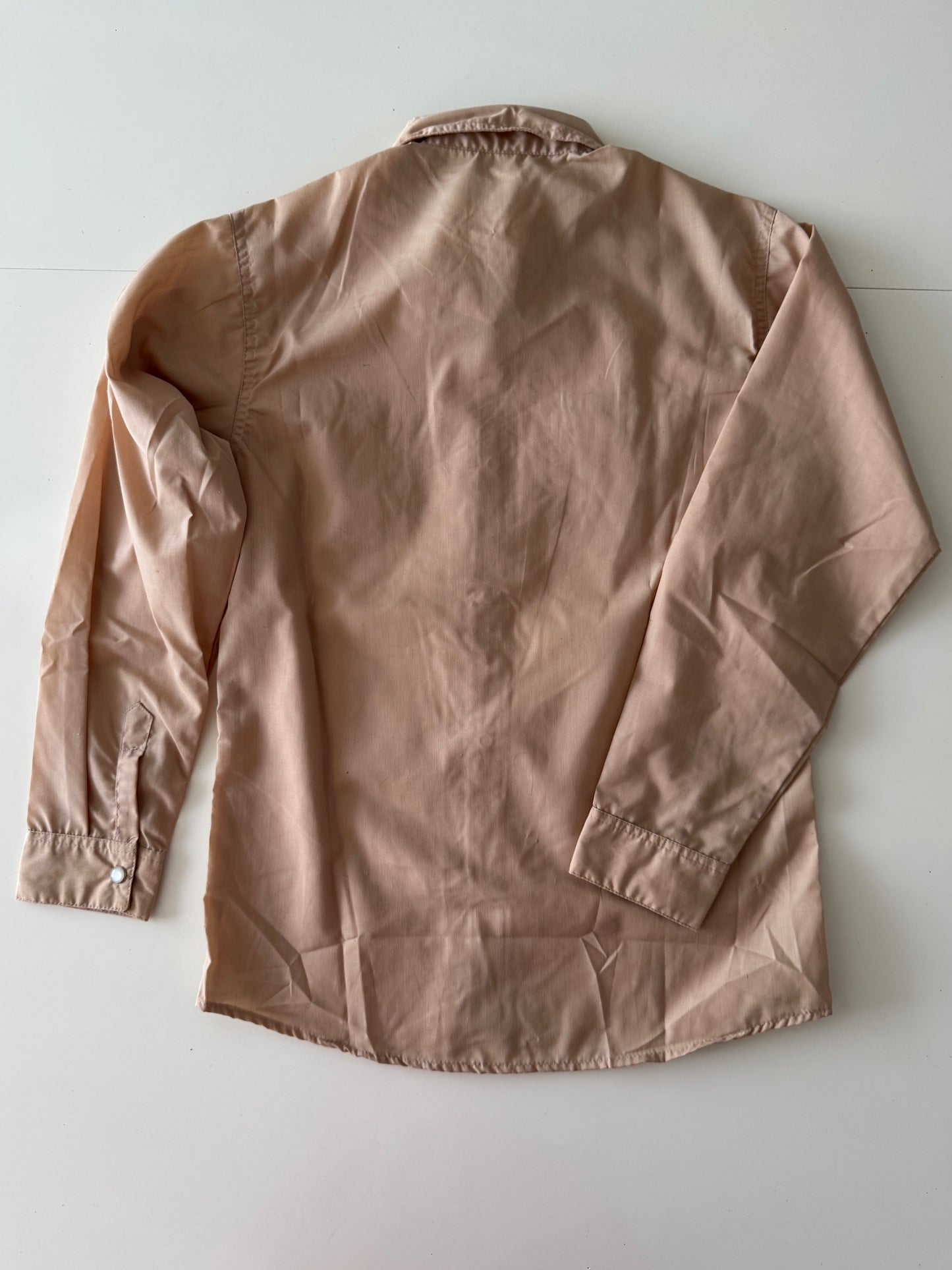 Camisa vaquera beige, Talla 16 años, Niño, Kracto
