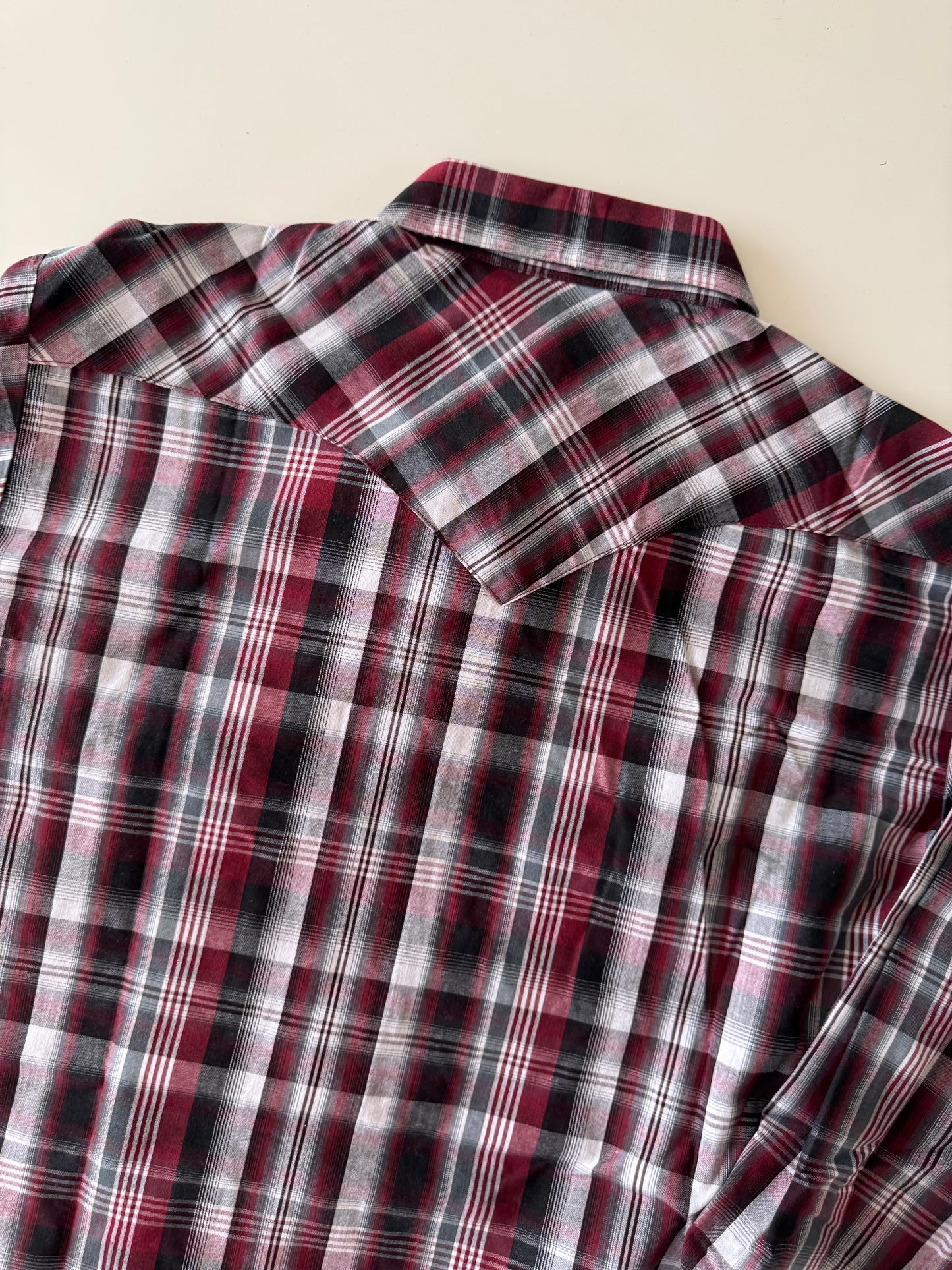 Camisa vaquera de cuadros rojo, Talla L, Hombre, Red Rider
