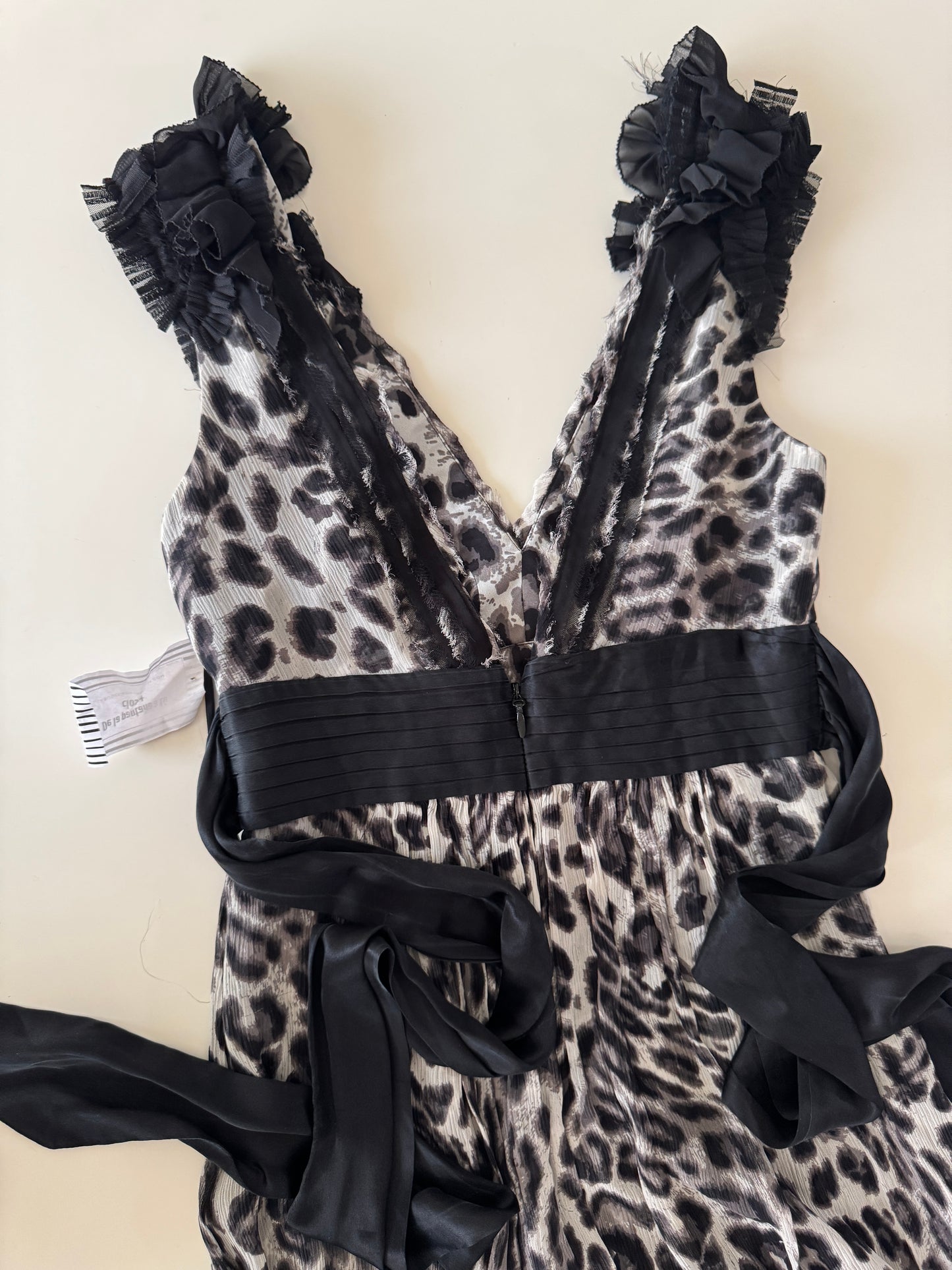 Vestido de fiesta, animal print, Talla 4, S, Mujer, BCBG Max Azria