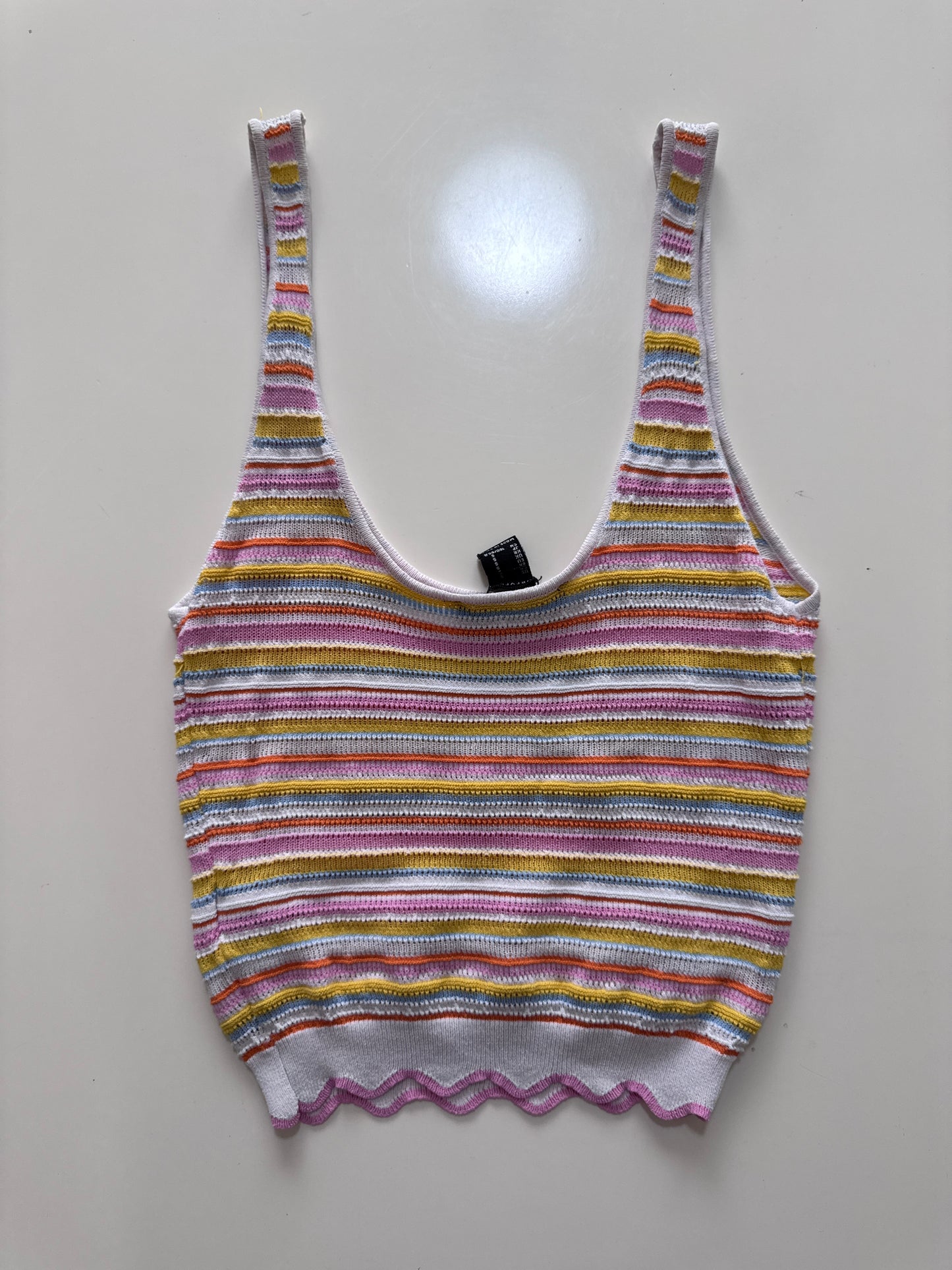 Crop top de punto, Talla S, Mujer, Forever 21