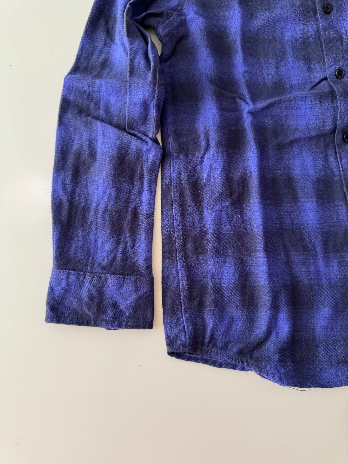 Camisa de franela de cuadros morada, Talla 10 años, Niños, Weekend