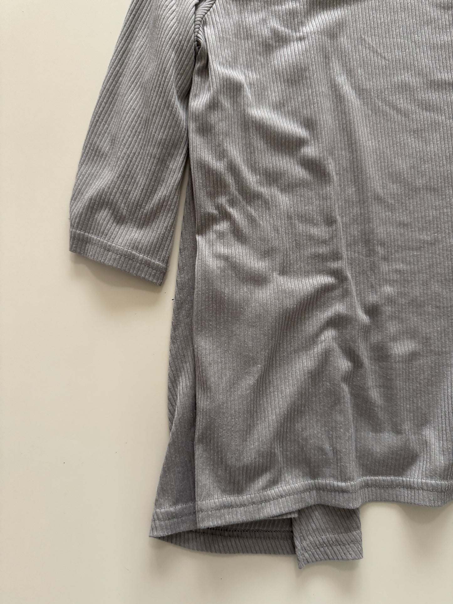 Blusa combinada gris, Talla 36, M/L, Mujer, Lorell