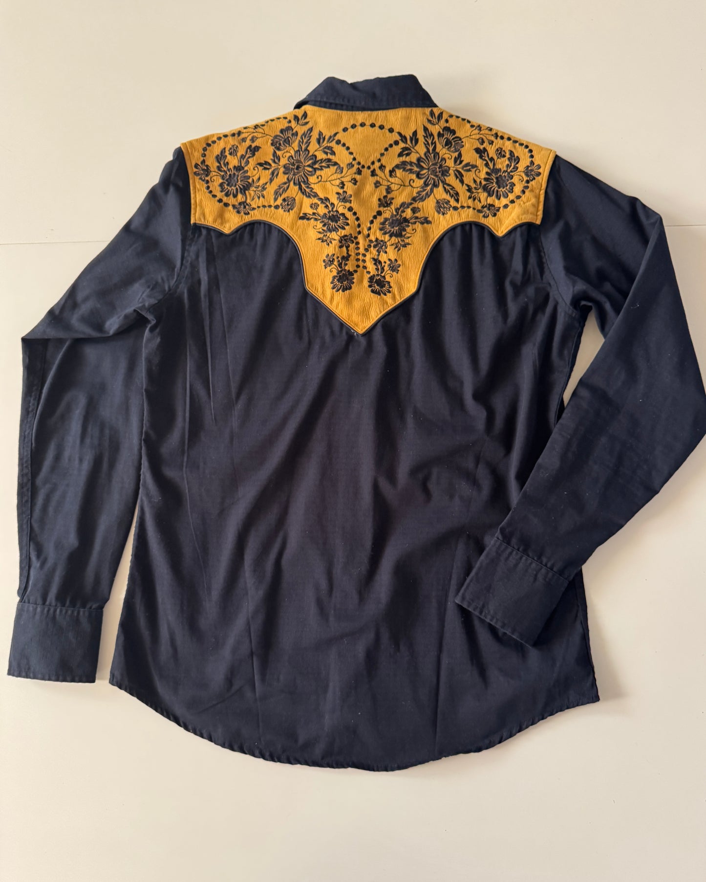 Camisa vaquera con aplicacion de gamuza, Talla M, Hombre, Winster