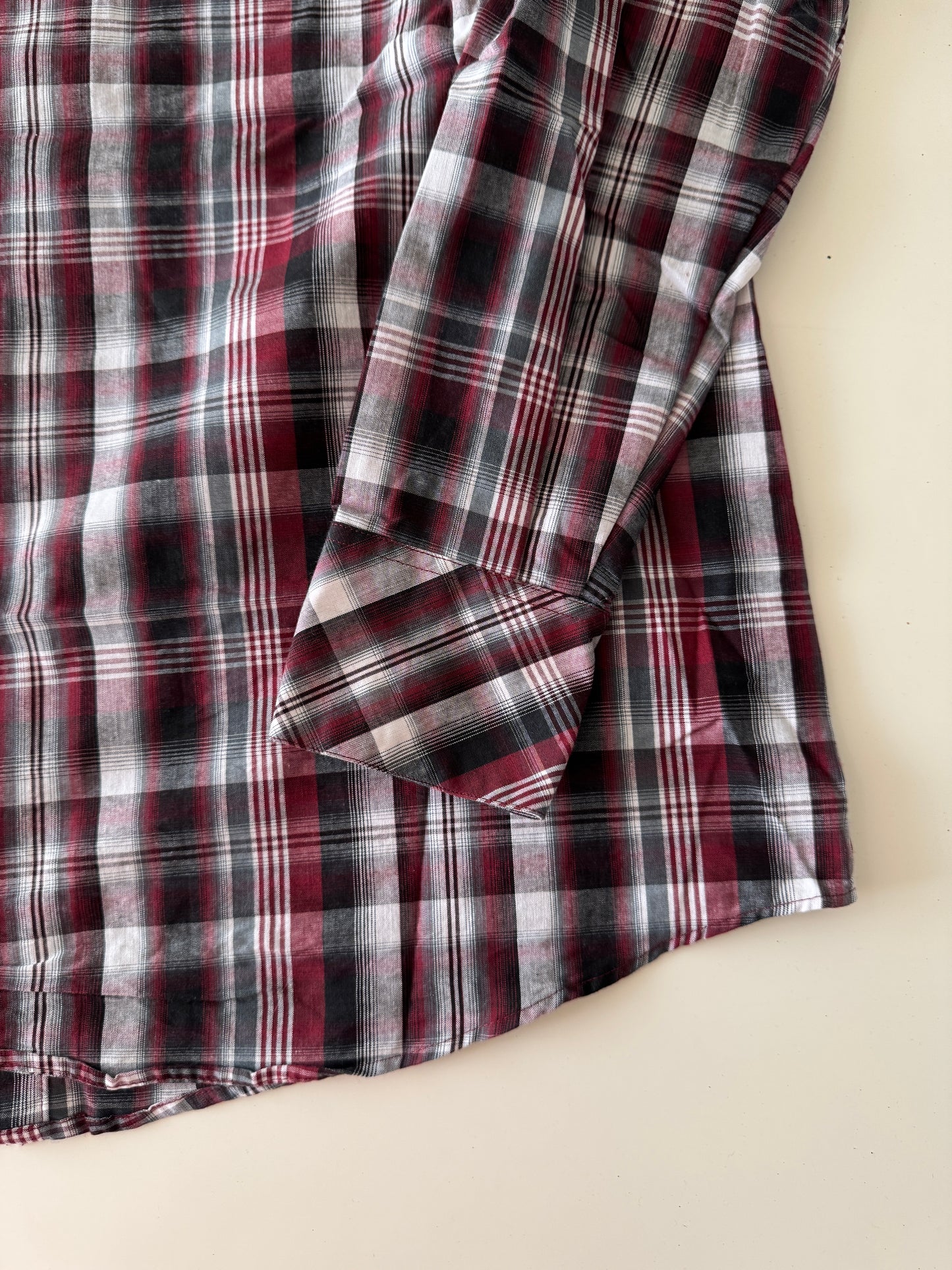 Camisa vaquera de cuadros rojo, Talla L, Hombre, Red Rider