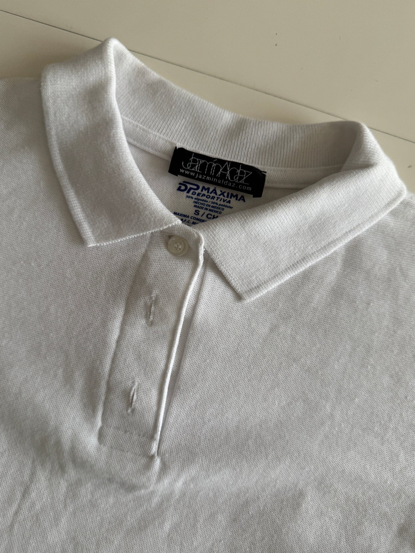 Polo blanca basica, Mujer, Talla S, Dp Maxima