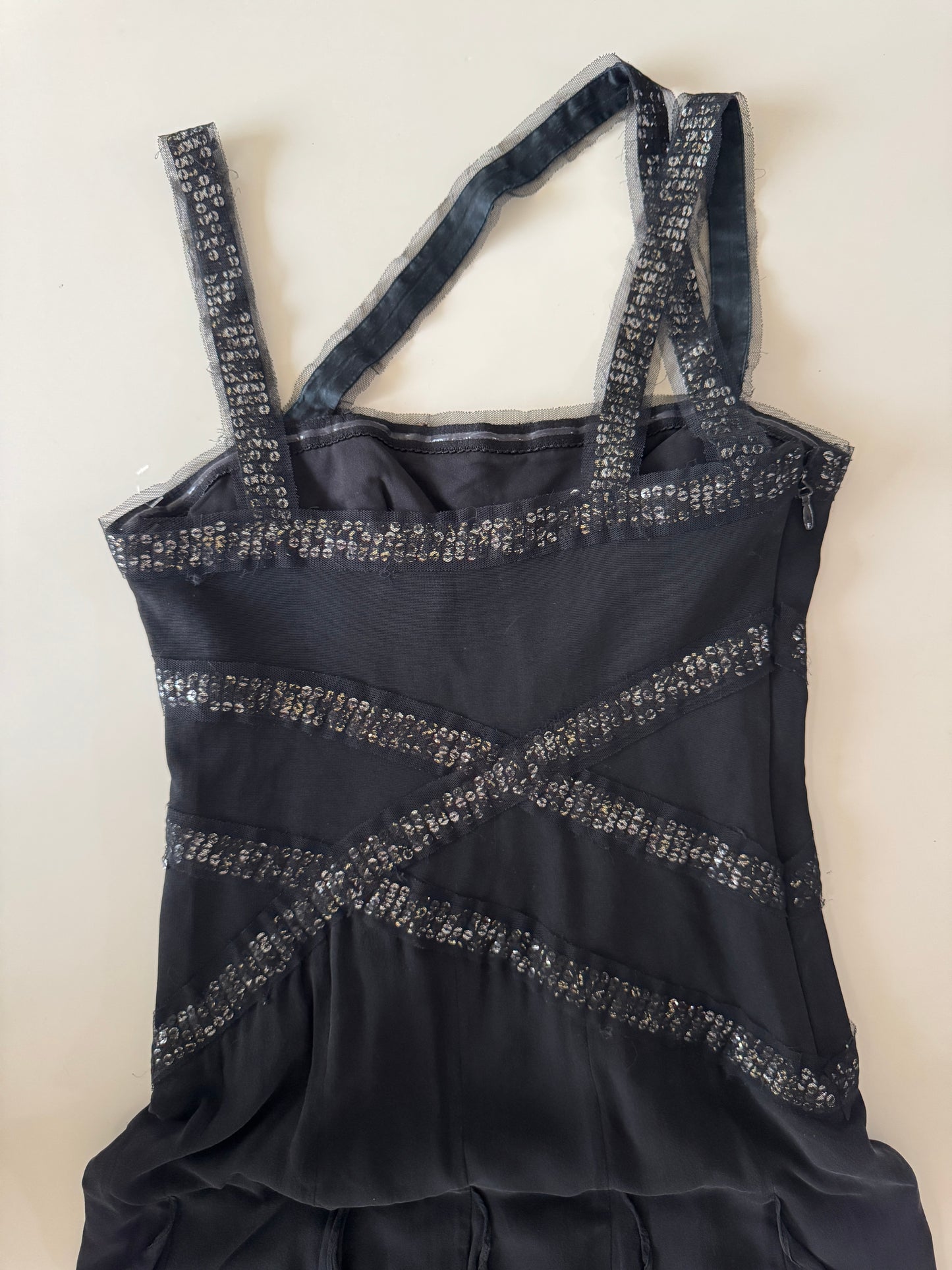 Vestido de fiesta negro, Talla 0, Xs, Mujer, BCBG Max Azria