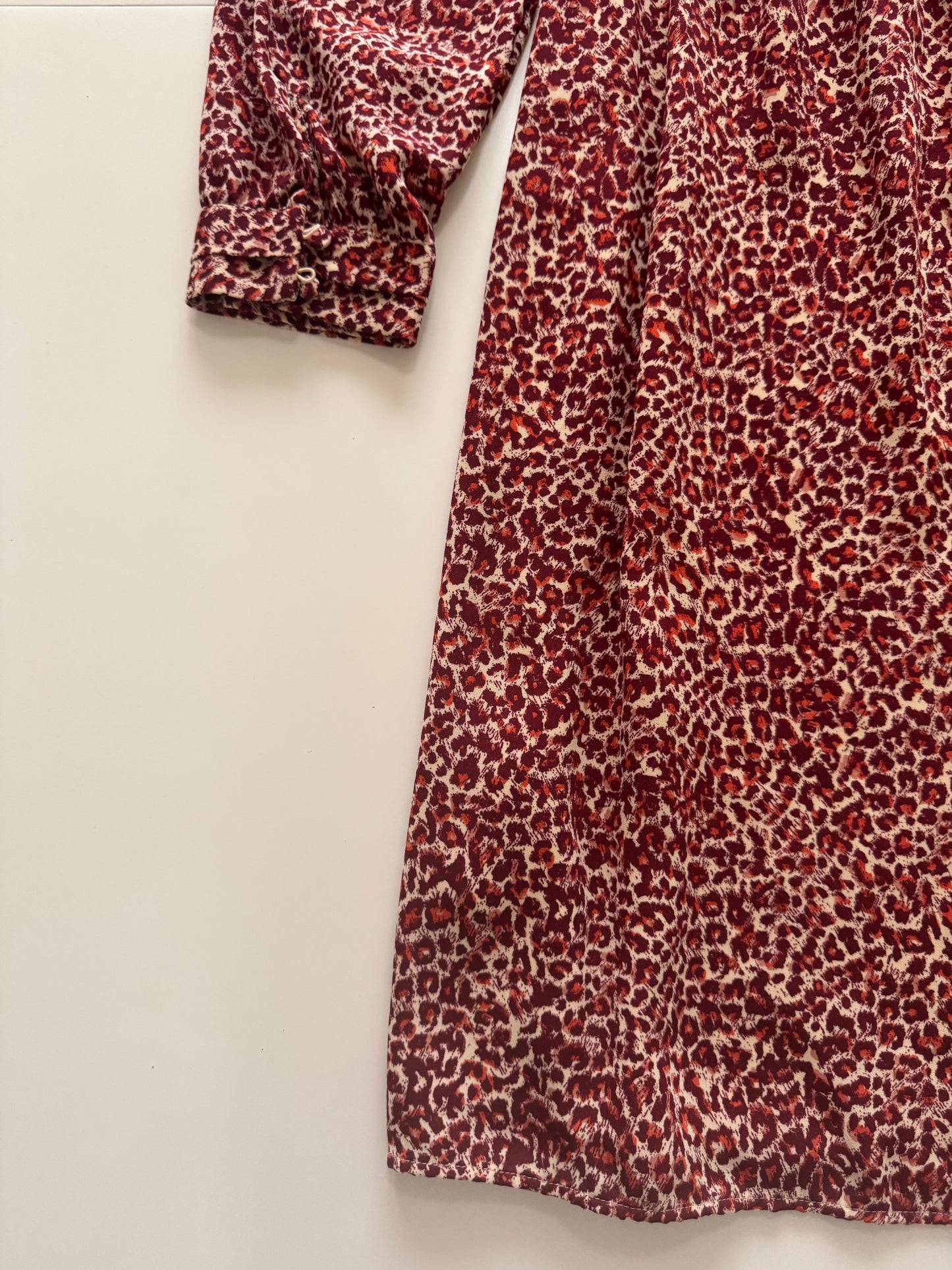 Vestido animal print, Talla 2,S, Mujer, H&M