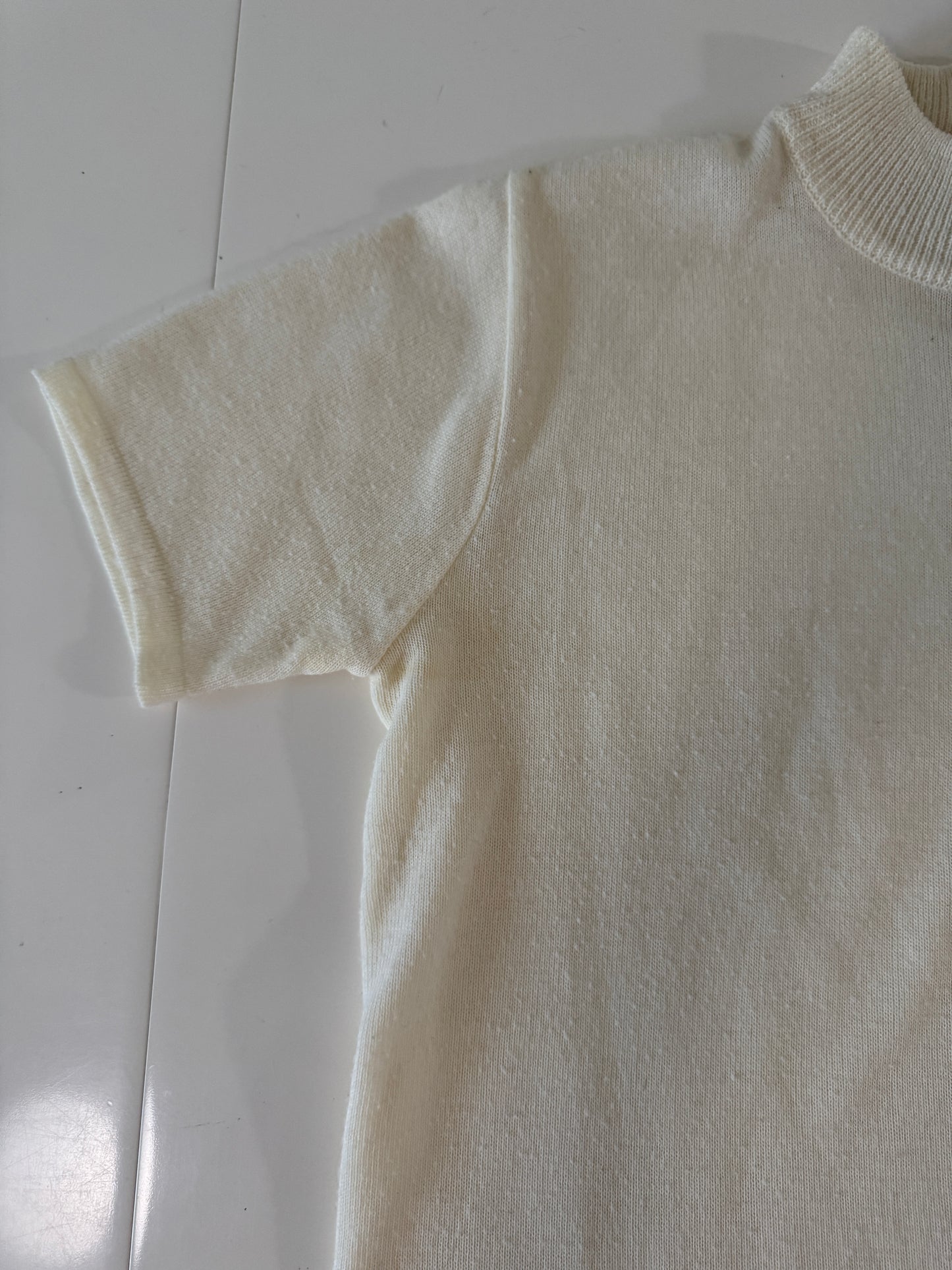 Blusa de punto beige, Talla S, Mujer, Joan Leslie,