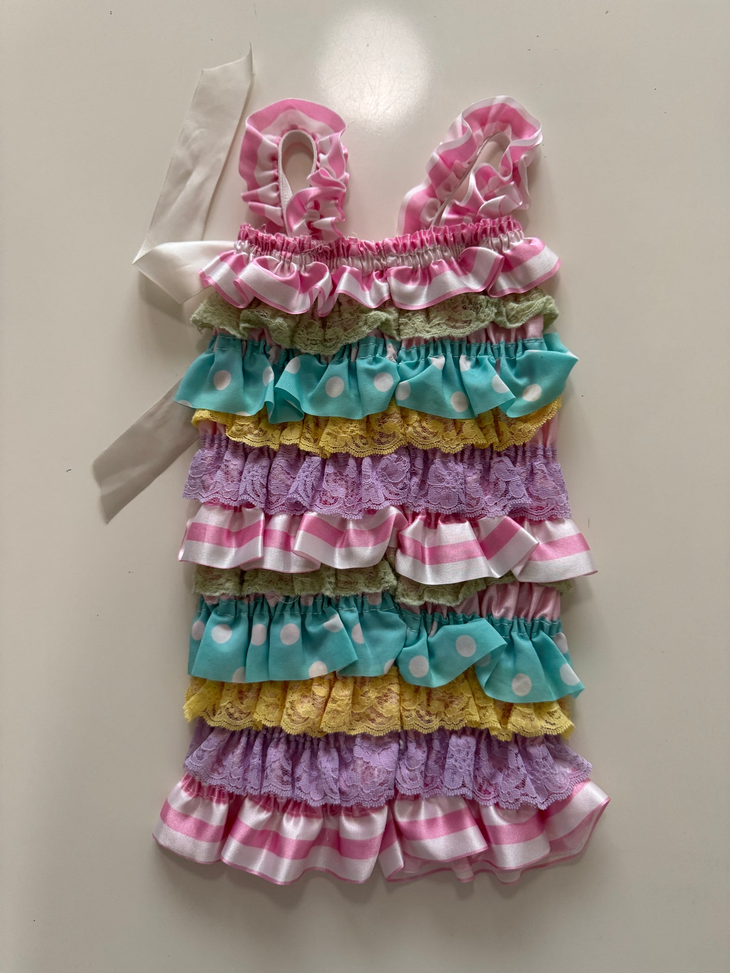 Vestido de listones, Talla 3-6 meses, Bebé