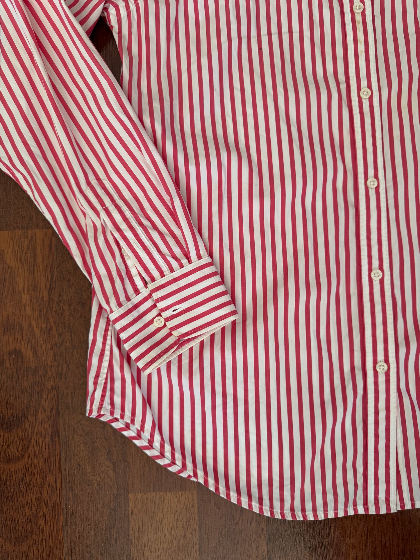 Camisa de rayas rosas, Talla M, Mujer, Lauren Ralph Lauren