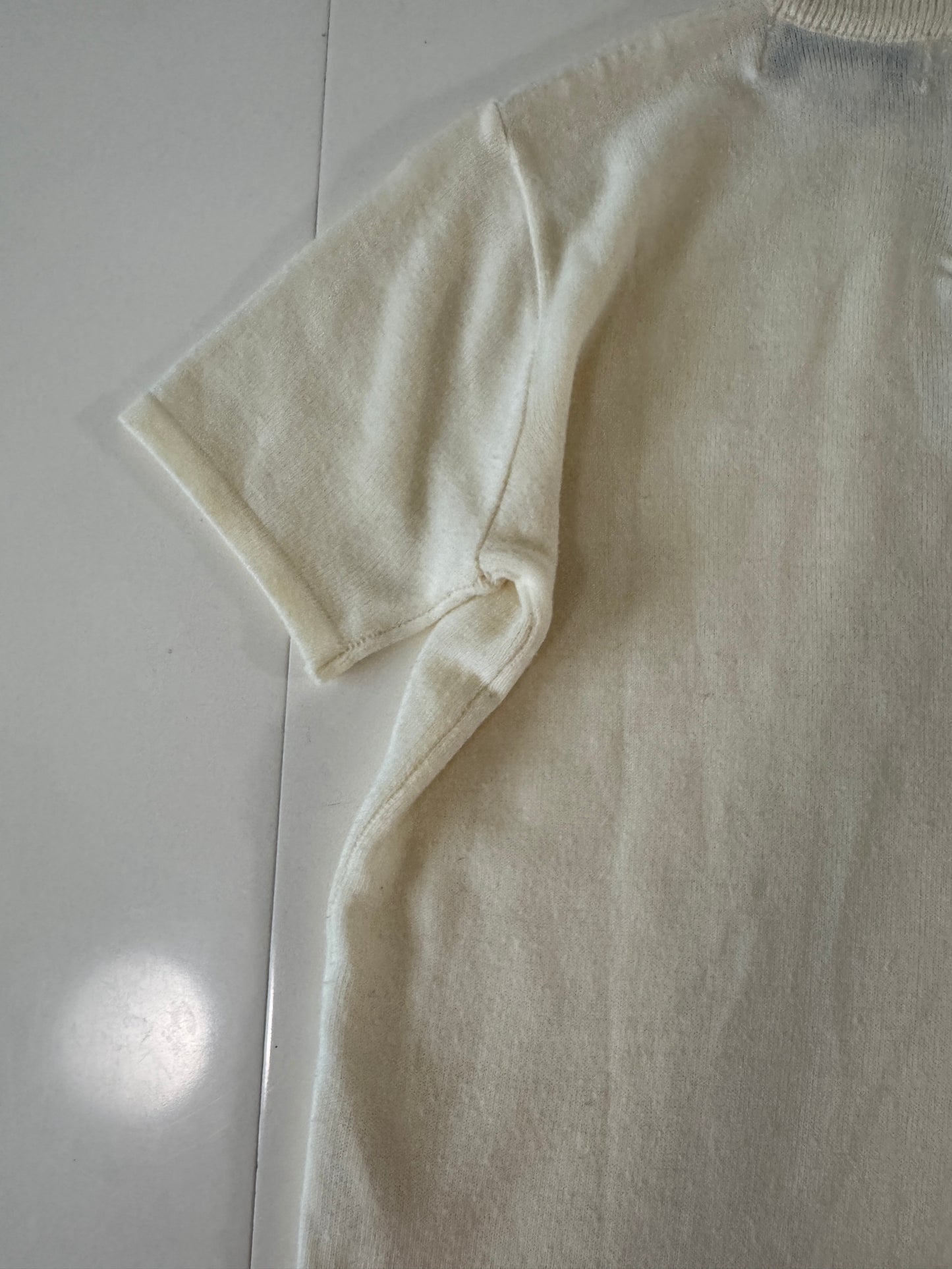 Blusa de punto beige, Talla S, Mujer, Joan Leslie,
