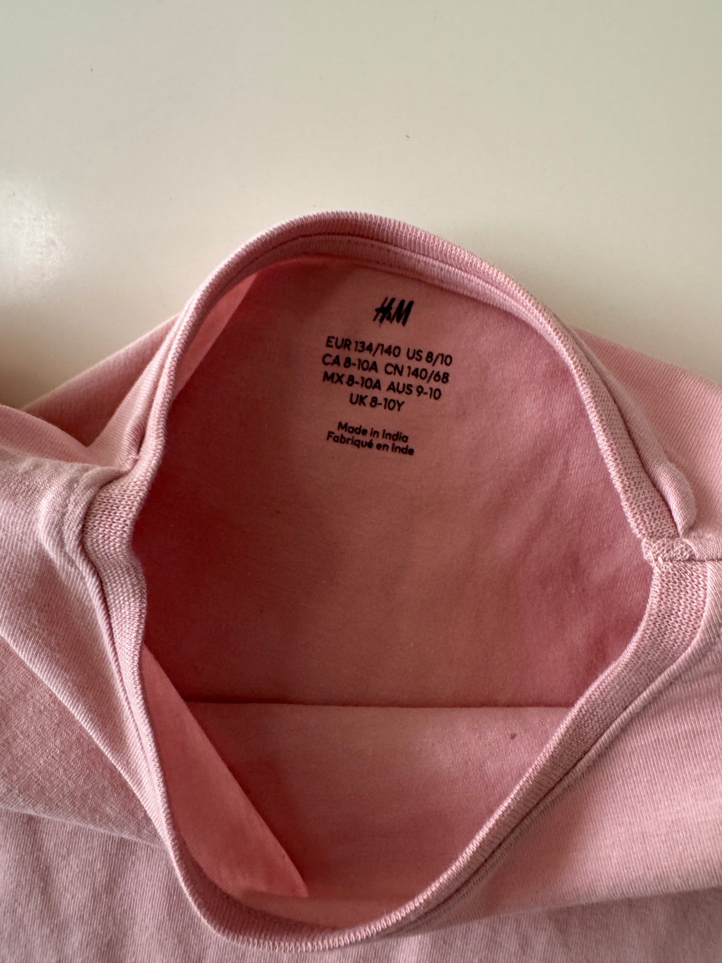 Playera manga larga rosa, Talla 8 a 10 años, Niña, H&M