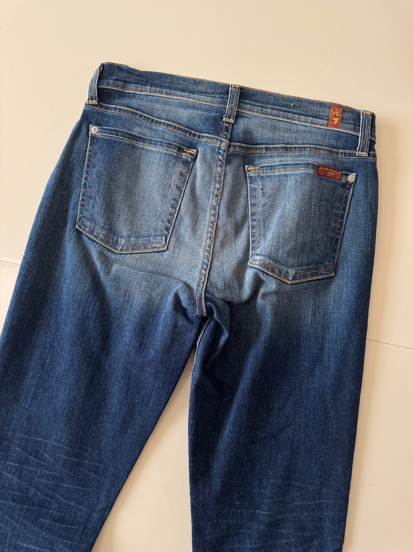 Skinny jeans azules, The ankle, Talla 27, Mujer, Seven for all mankind