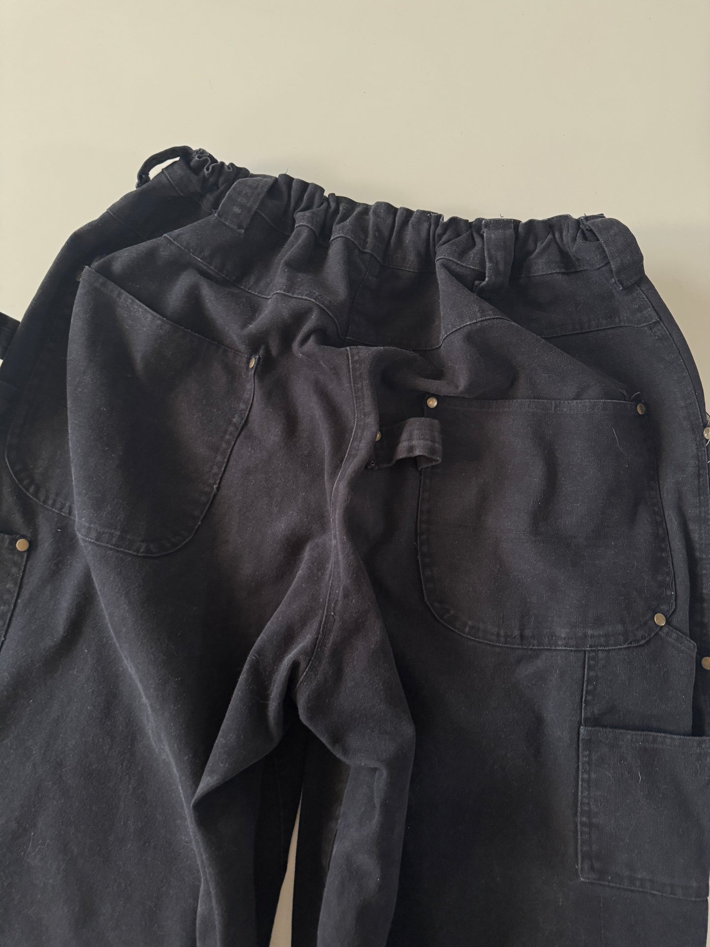 Pantalones negros upcycled, Talla 28 a 32, Hombre, Adventuridge