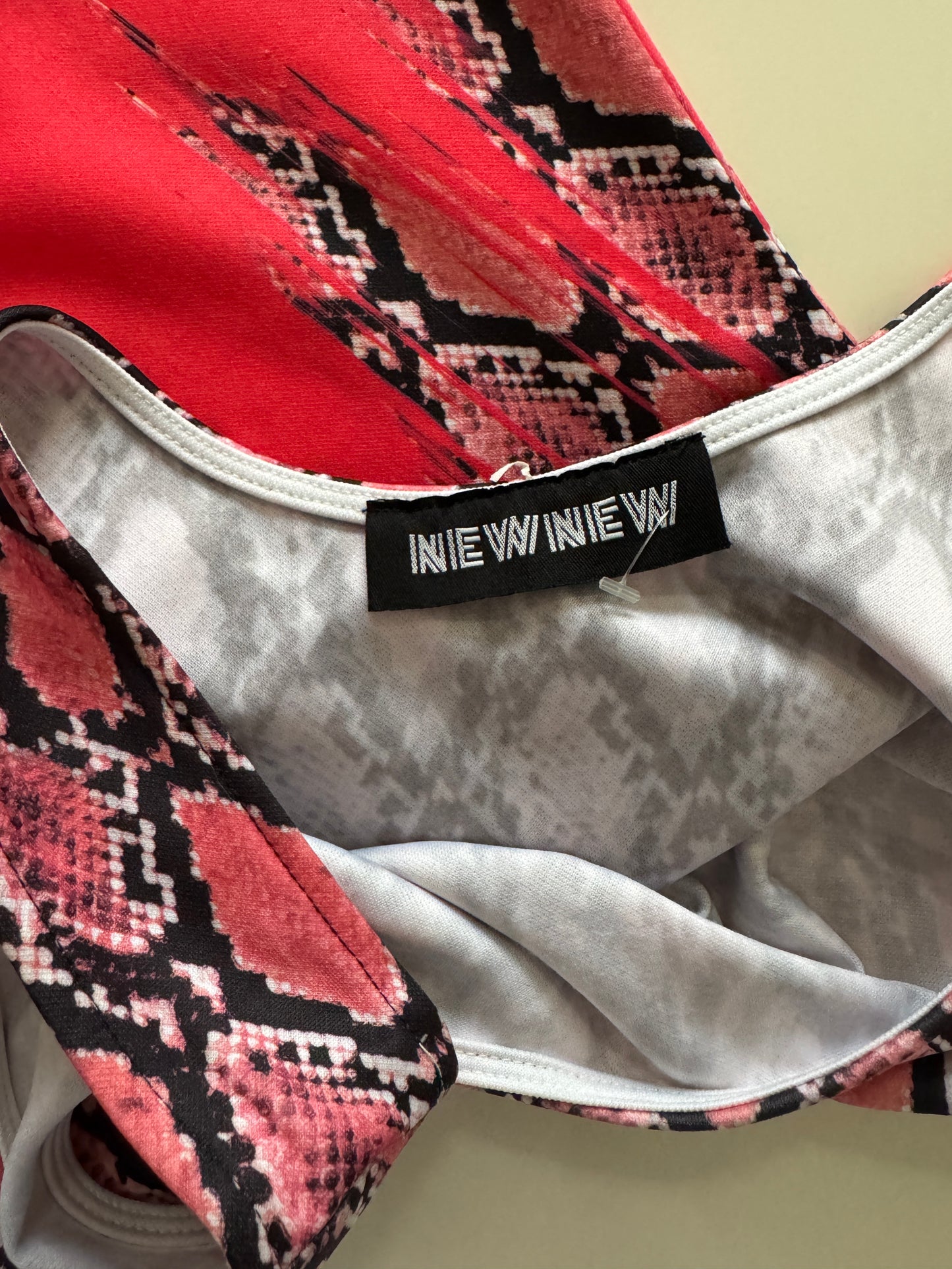 Vestido animal print rosa, Talla M, NewNew