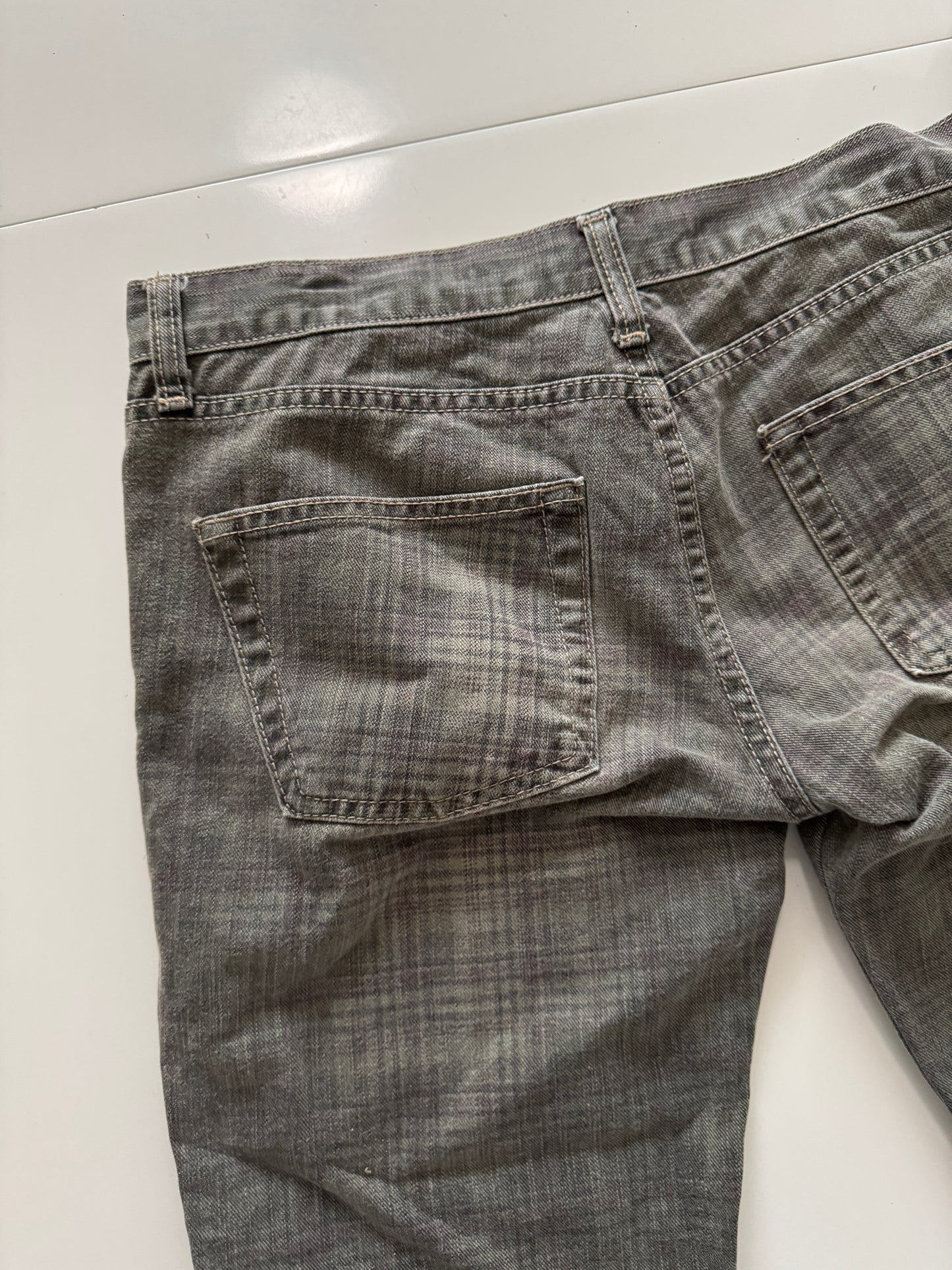 Capris de cuadros, Talla 28, Mujer, Trf Denim