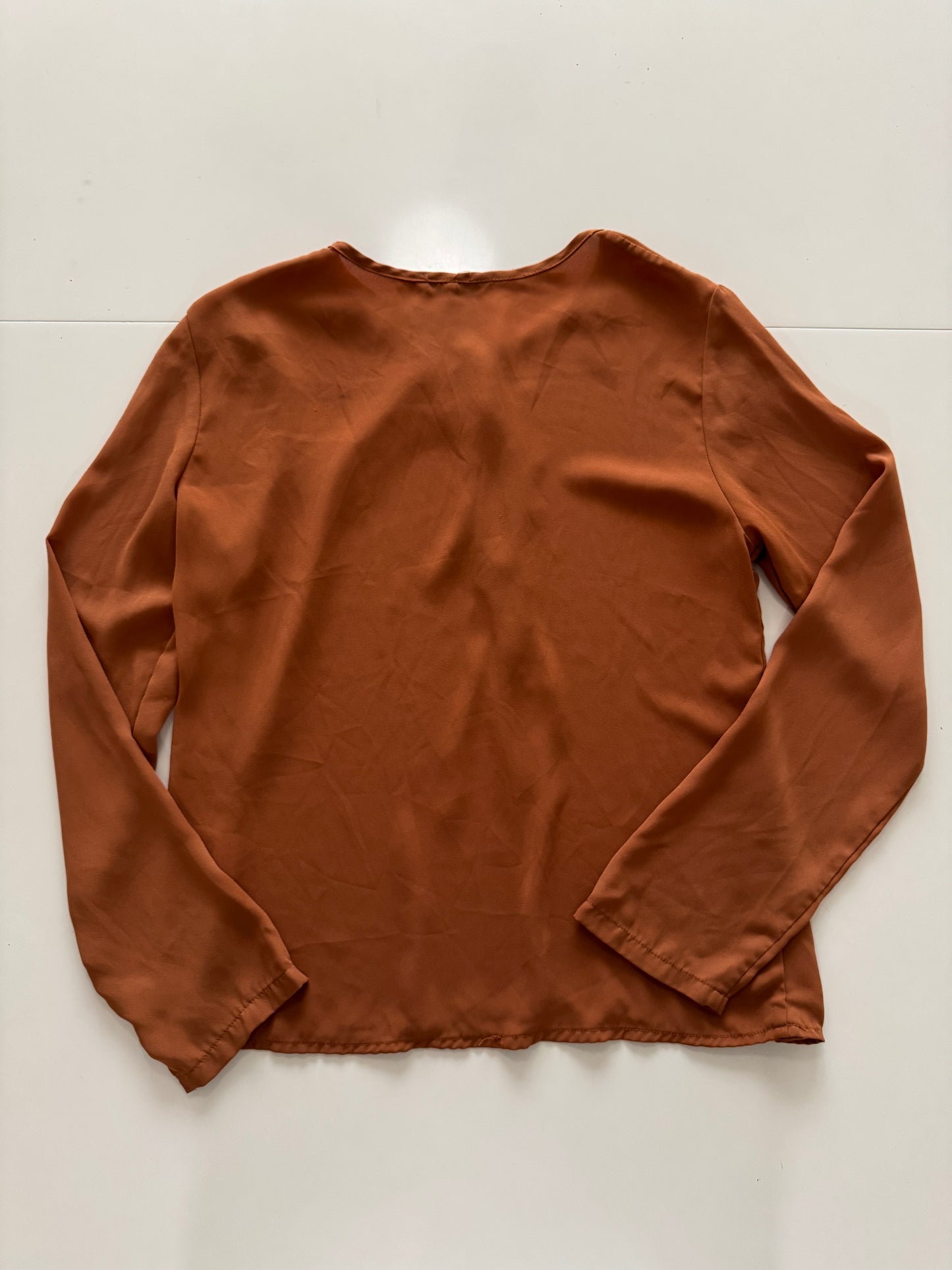 Blusa café, Talla M, Mujer, Shein