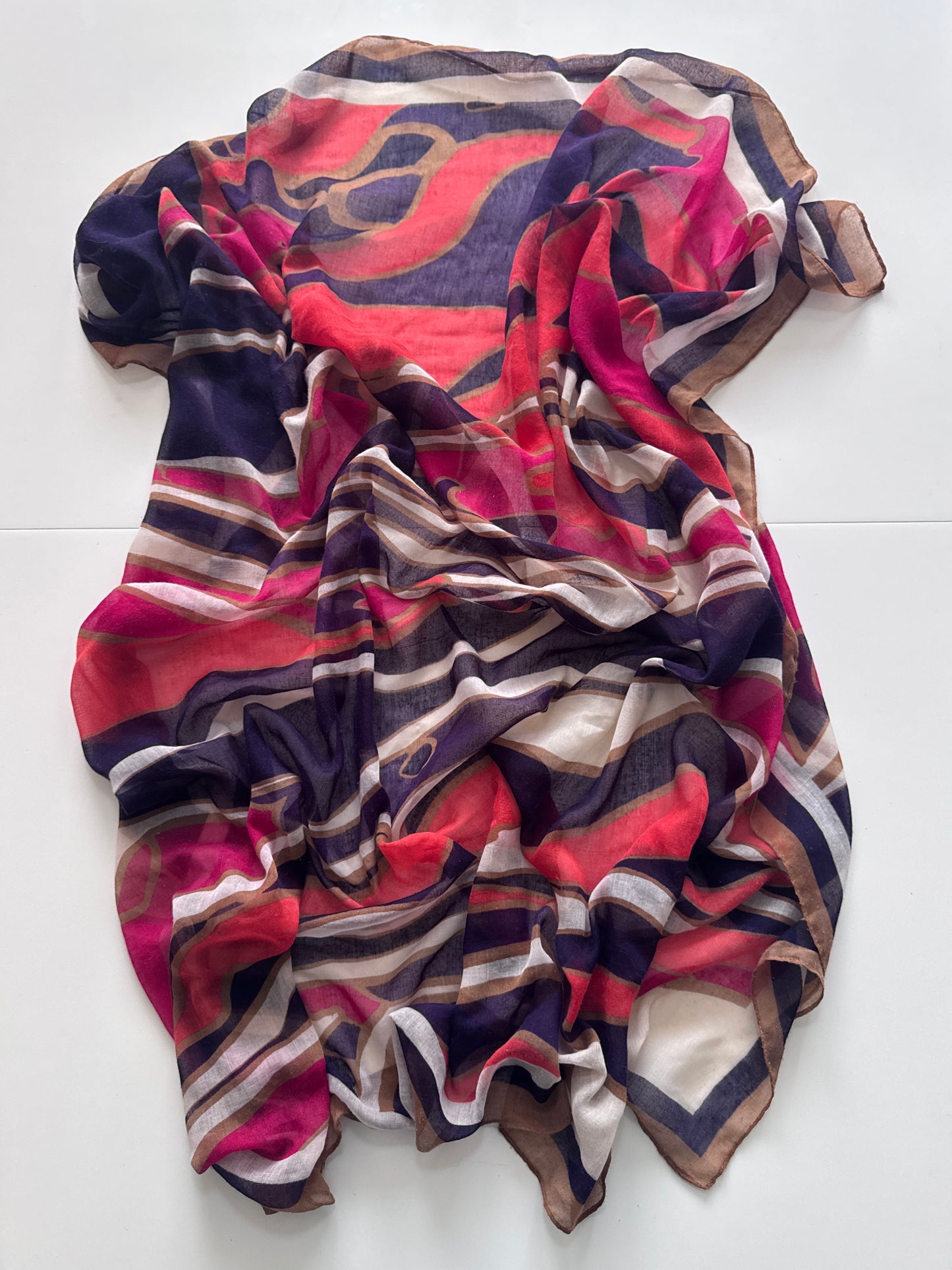 Foulard de ondas coloridas