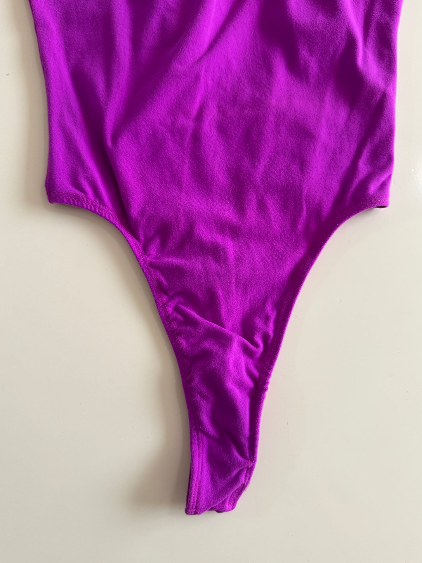 Leotardo morado, pierna alta, Talla S, Mujer