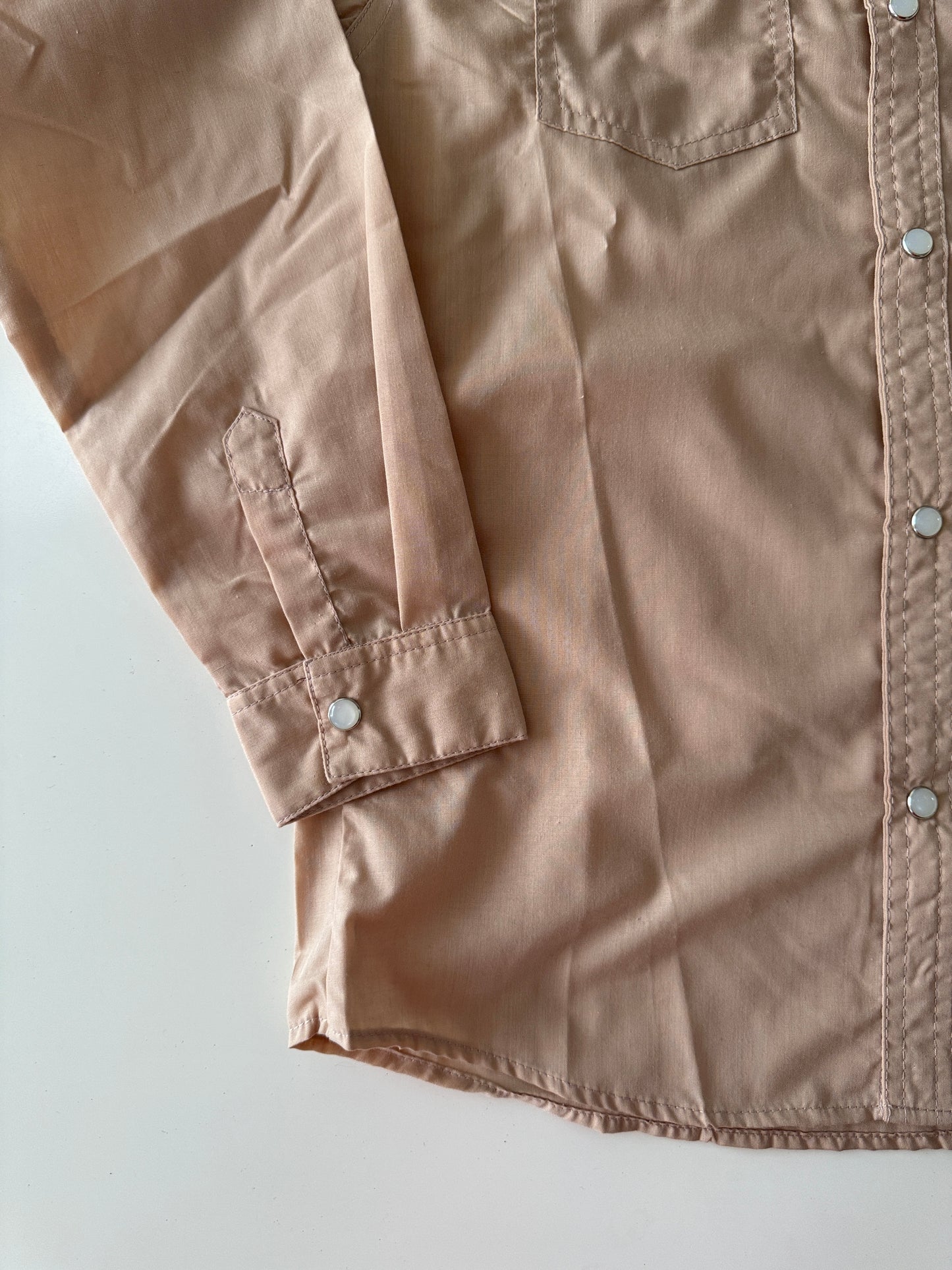 Camisa vaquera beige, Talla 16 años, Niño, Kracto