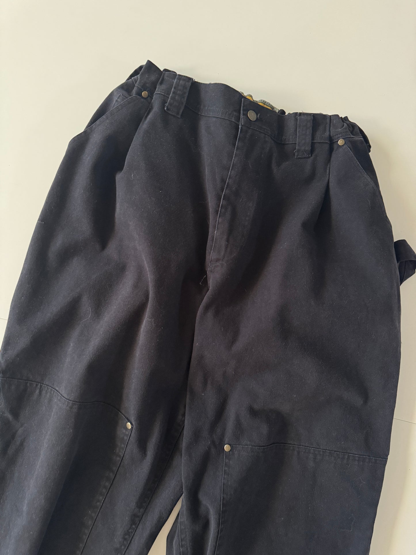 Pantalones negros upcycled, Talla 28 a 32, Hombre, Adventuridge