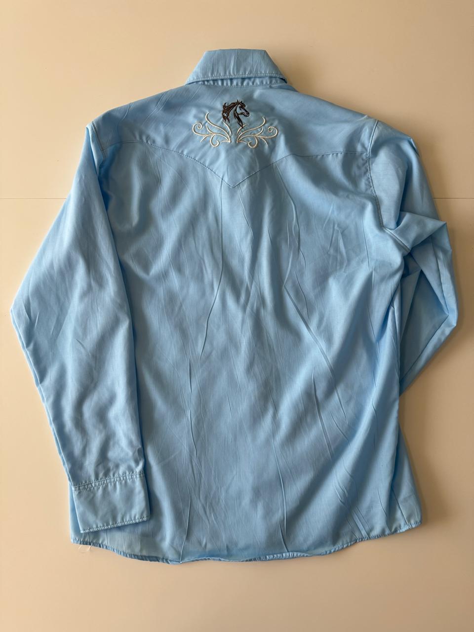 Camisa vaquera celeste, Talla 36, S, Hombre