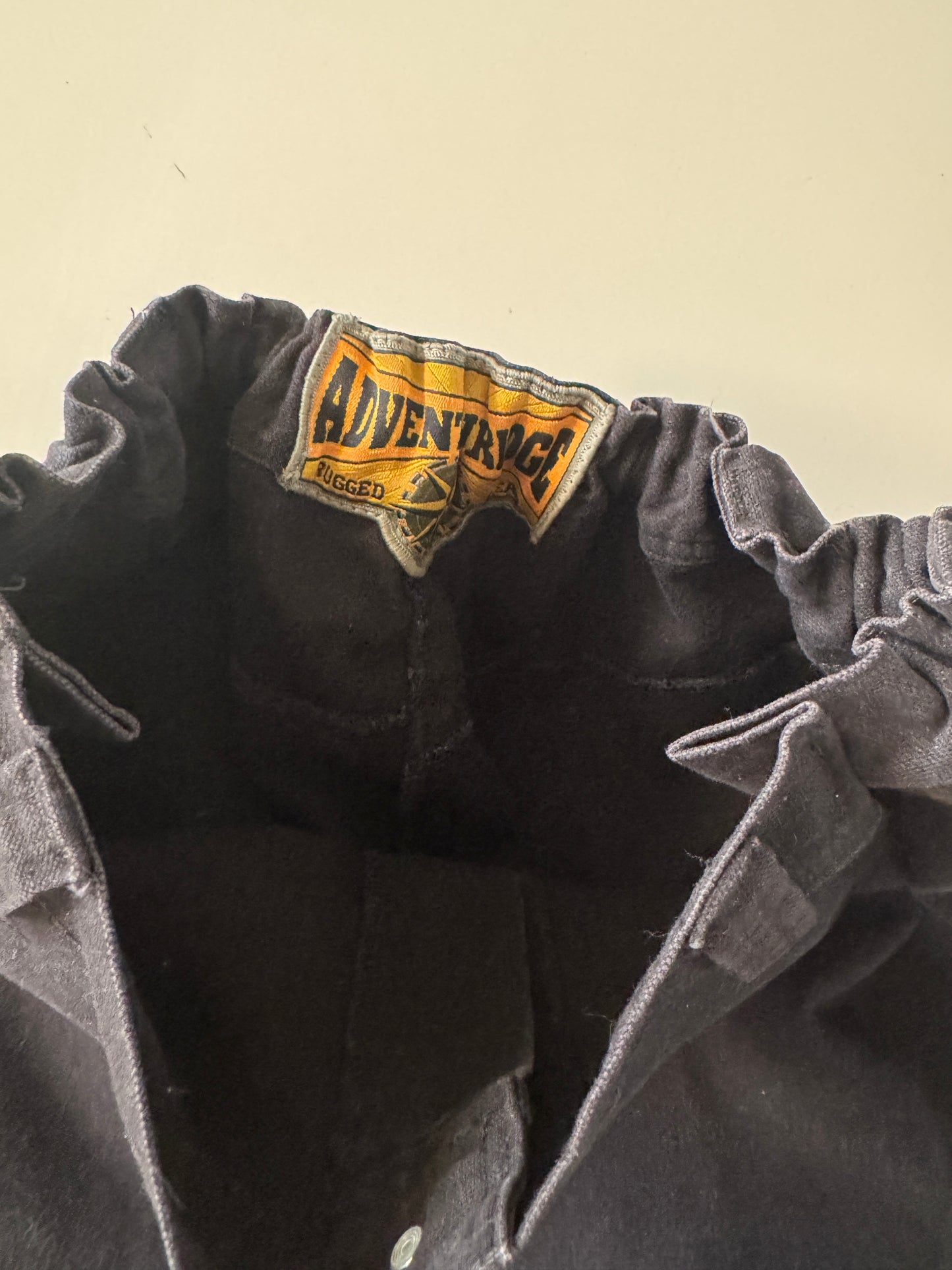 Pantalones negros upcycled, Talla 28 a 32, Hombre, Adventuridge