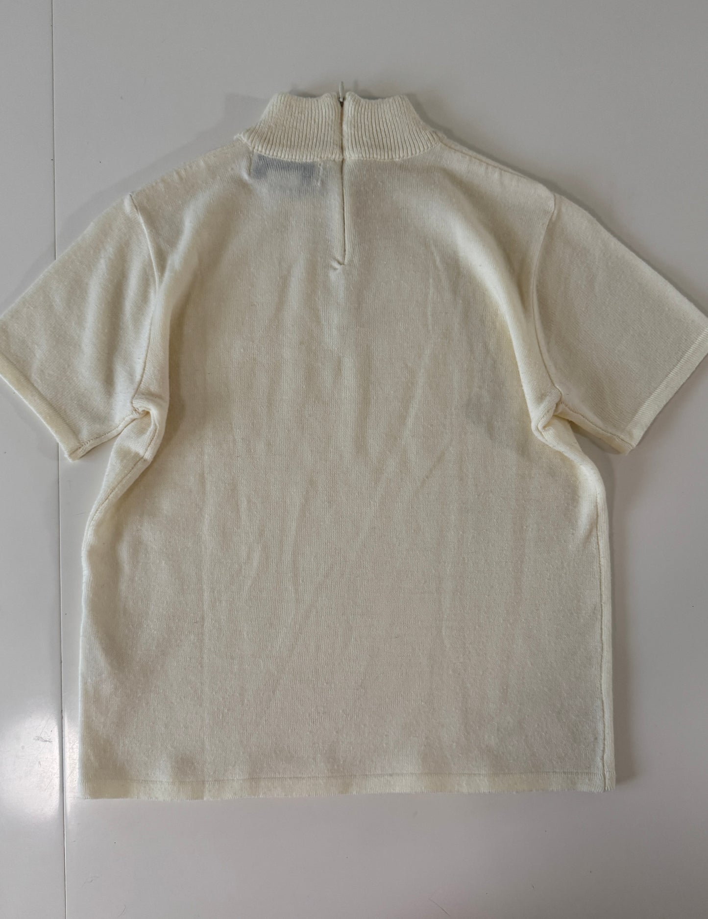 Blusa de punto beige, Talla S, Mujer, Joan Leslie,