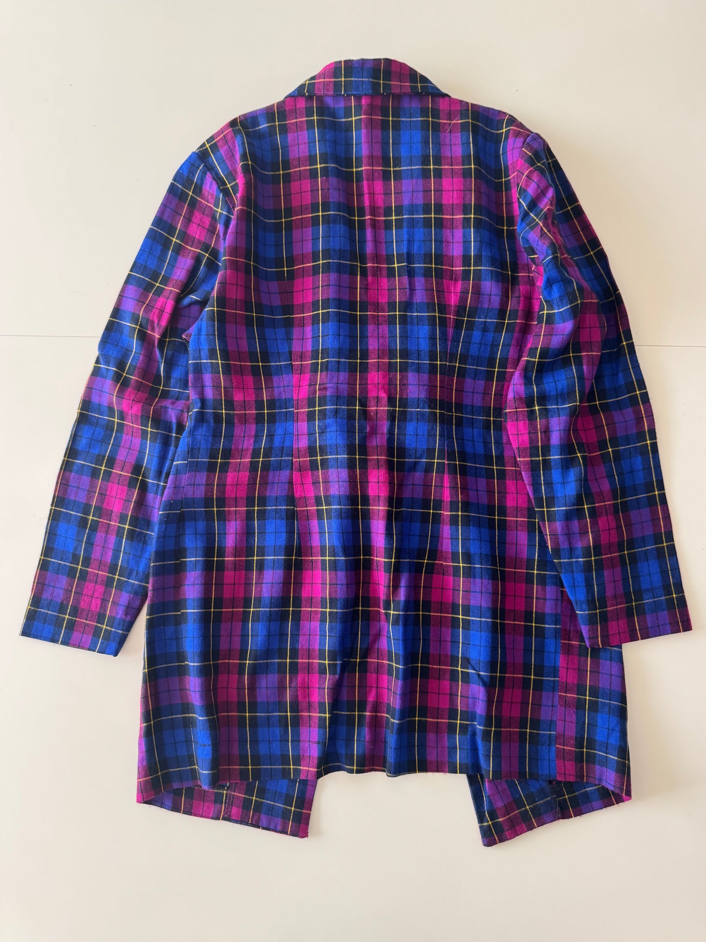 Blazer a juego de cuadros, Talla Xs, S, Mujer