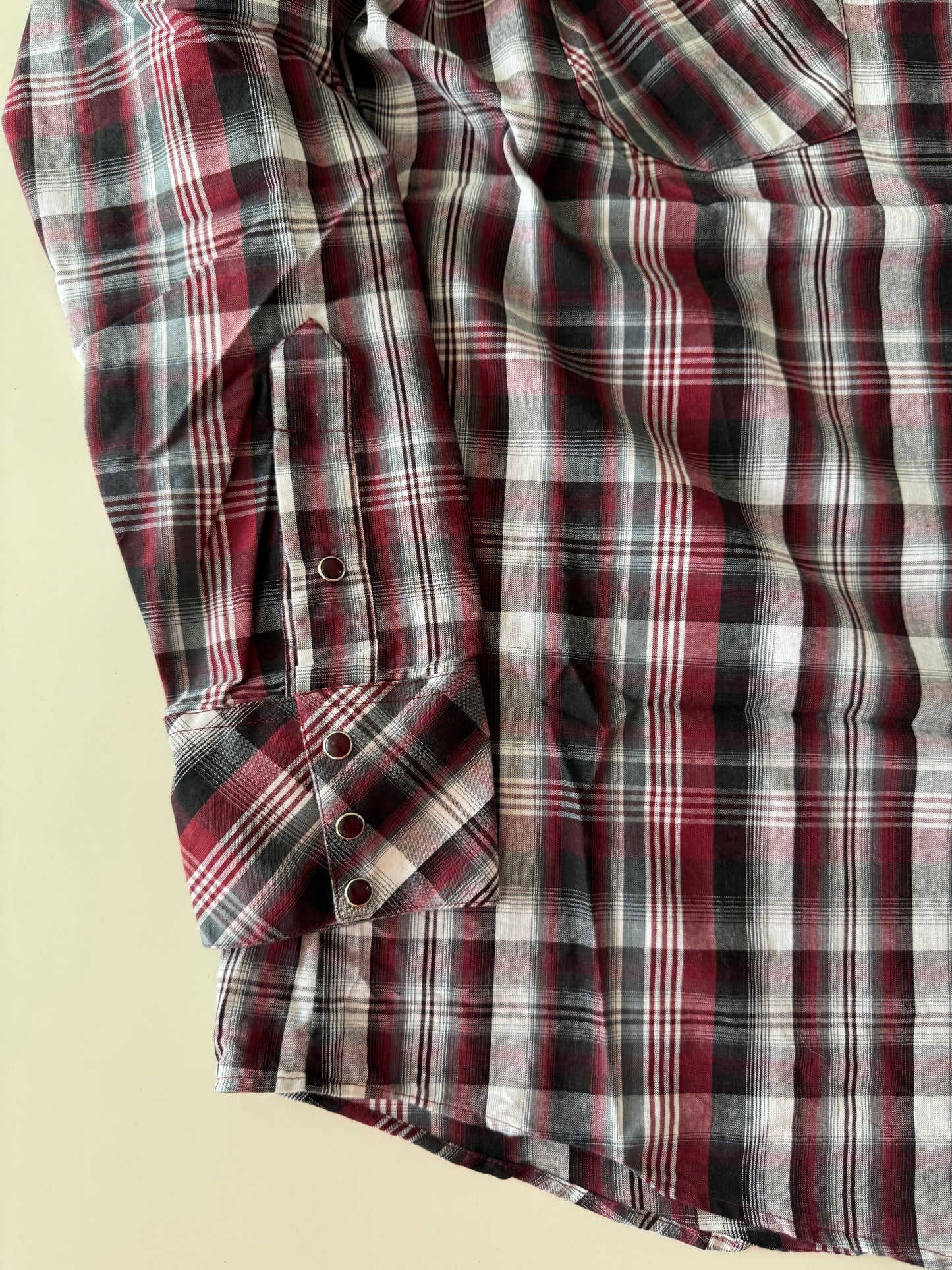 Camisa vaquera de cuadros rojo, Talla L, Hombre, Red Rider