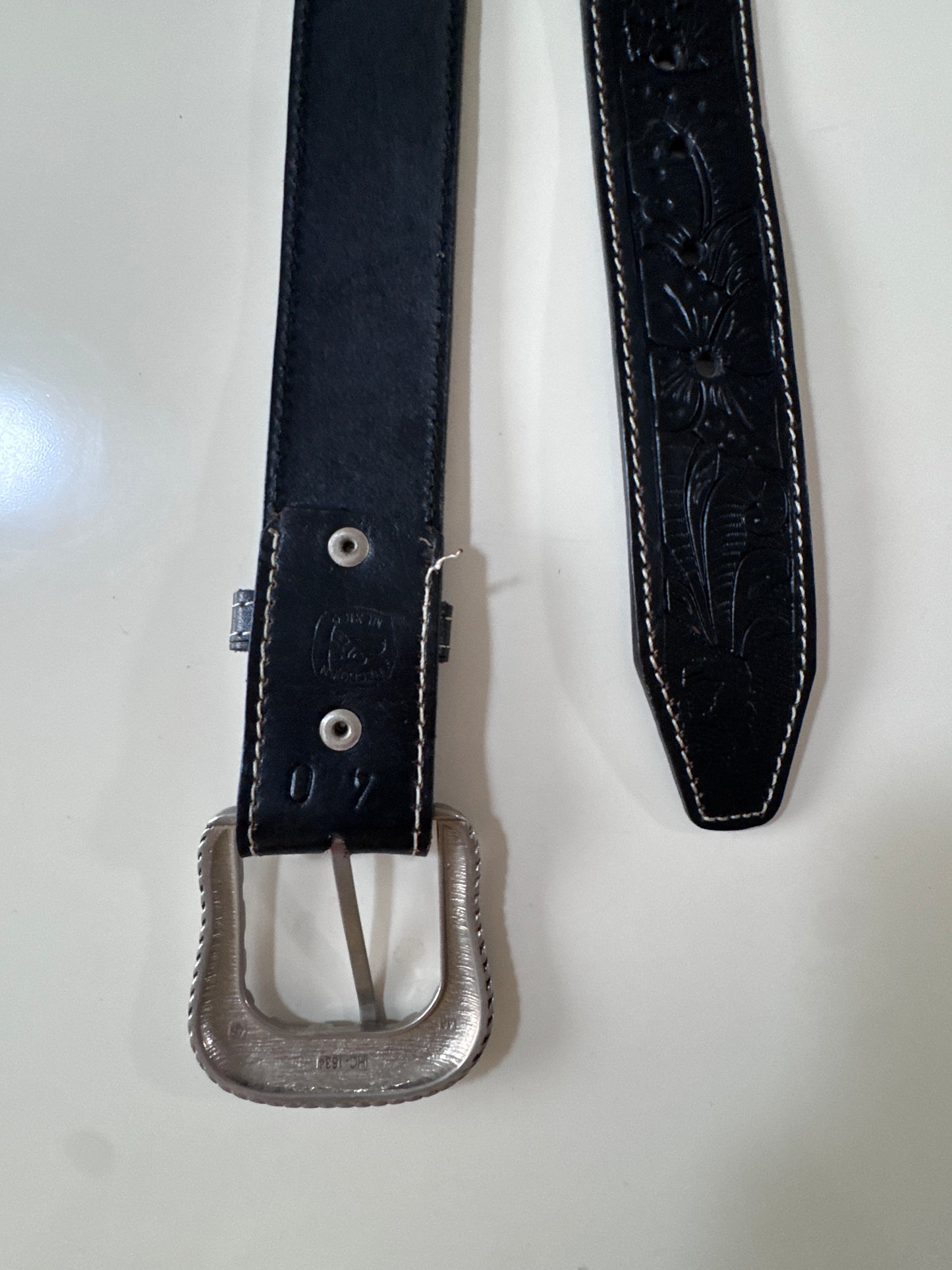 Cinturón negro rodeo, Talla 34-36, Hombre