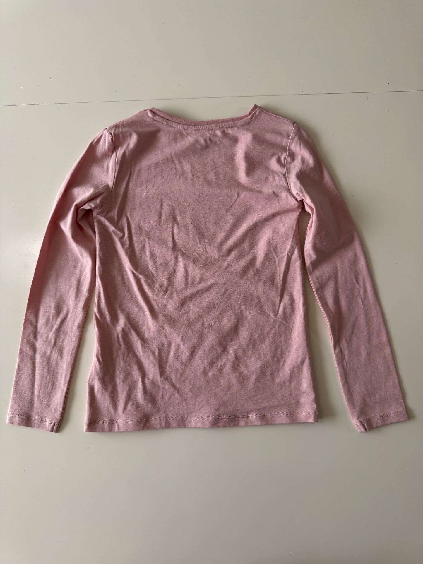 Playera manga larga rosa, Talla 8 a 10 años, Niña, H&M