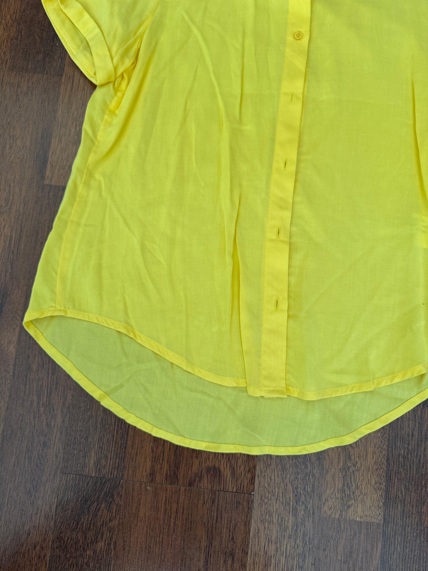 Camisa amarilla, Talla M, slim fit, Mujer, Shasa