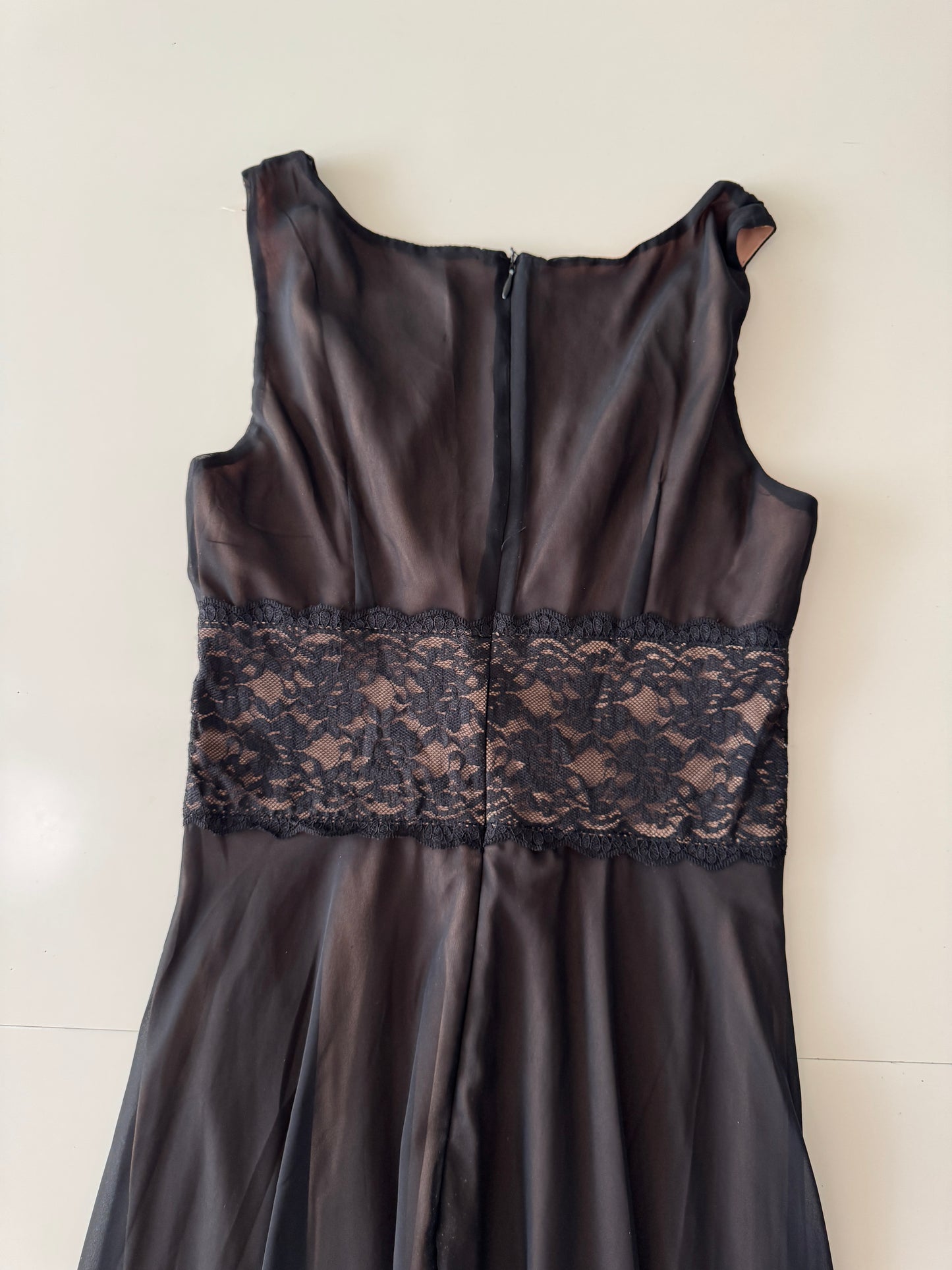 Vestido de fiesta negro, Talla 8, Mujer, Connected Apparel