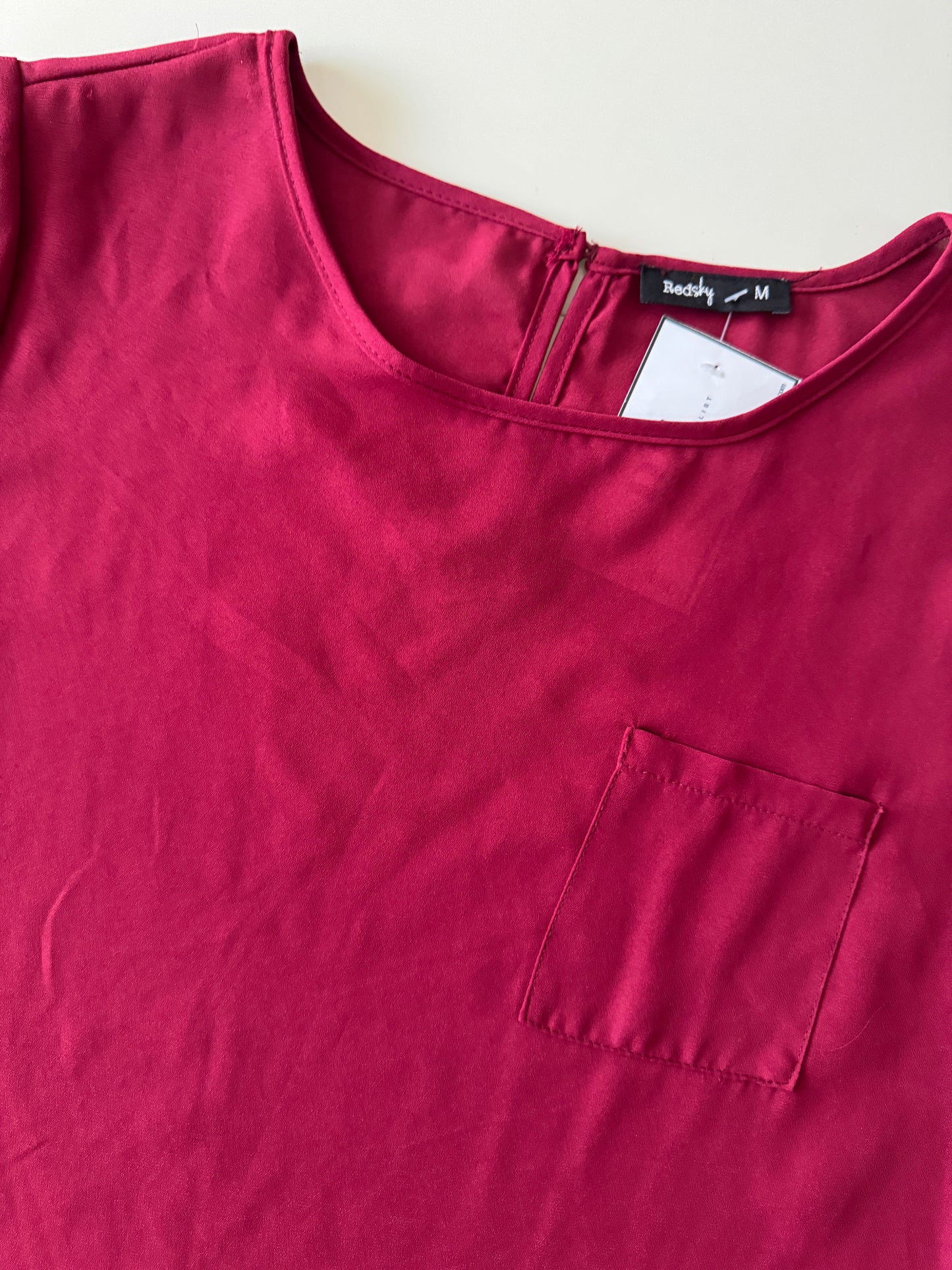 Blusa guinda, Talla M, Mujer, Redsky