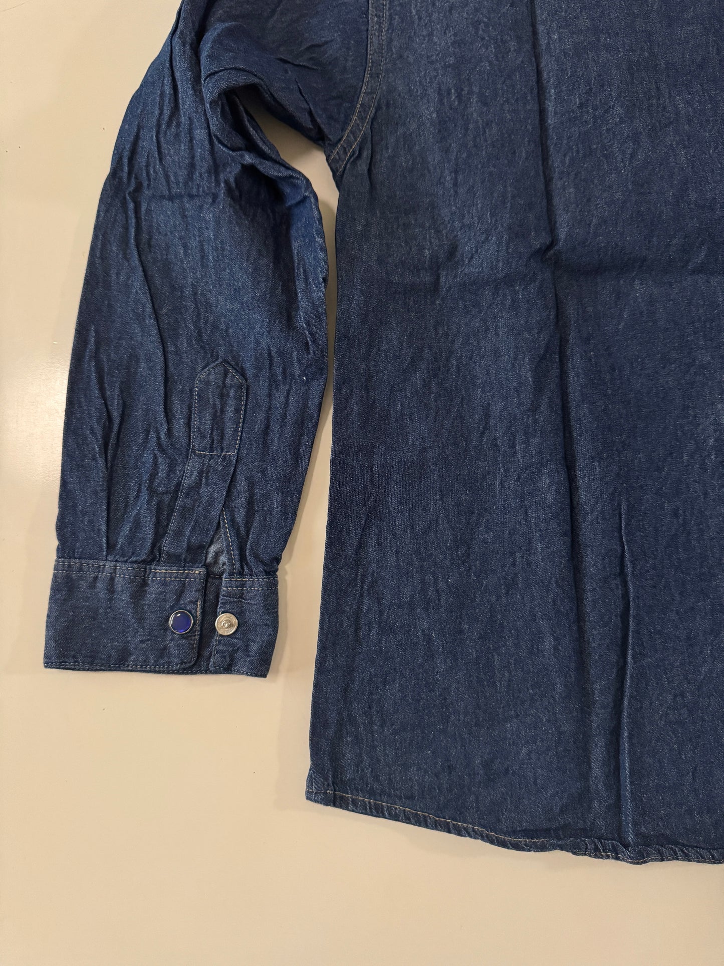 Camisa vaquera de mezclilla azul, Talla 12 años, Niño, Ozono Kracto