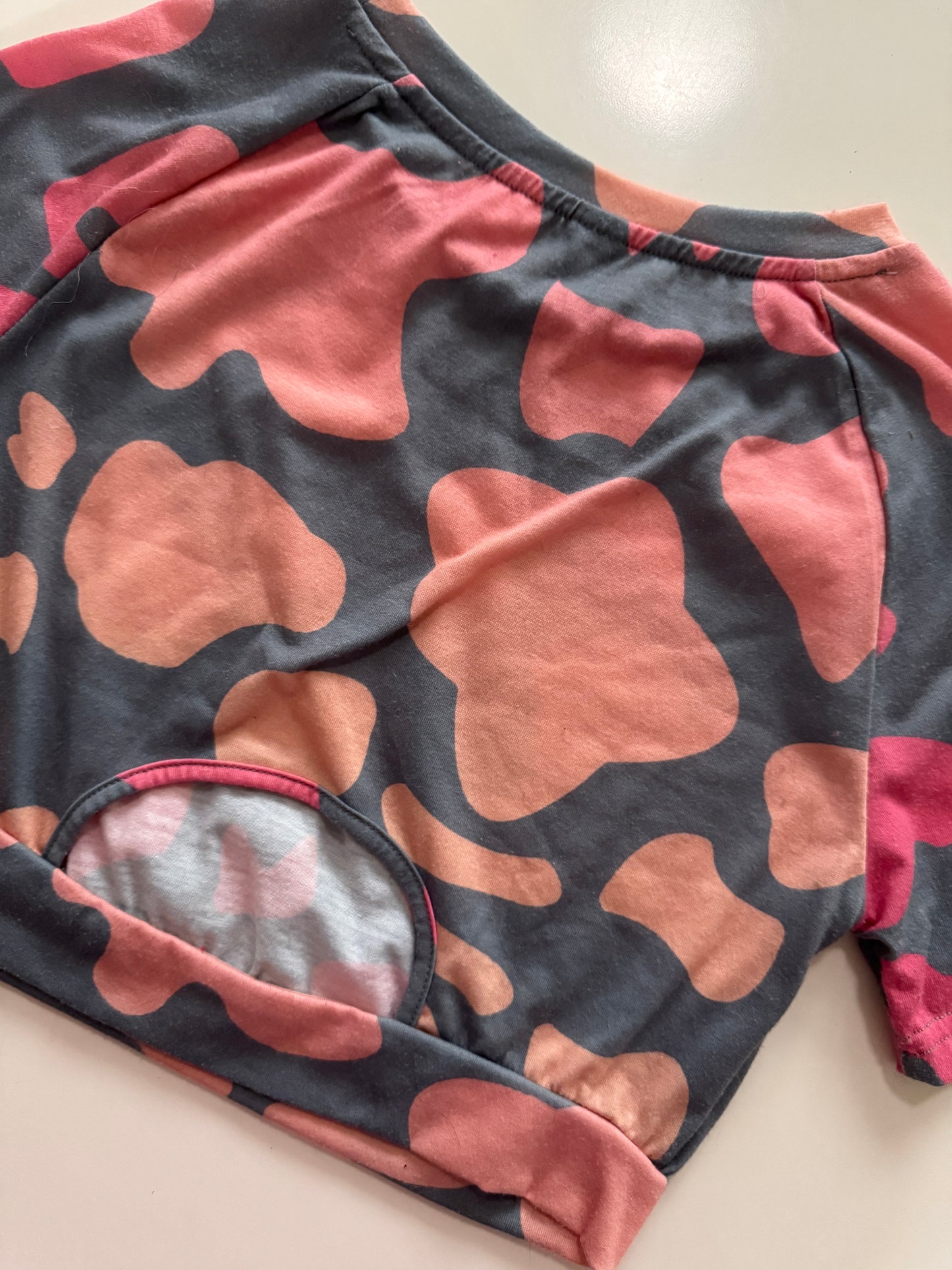 Crop top estampado, Talla M, Shein, Mujer