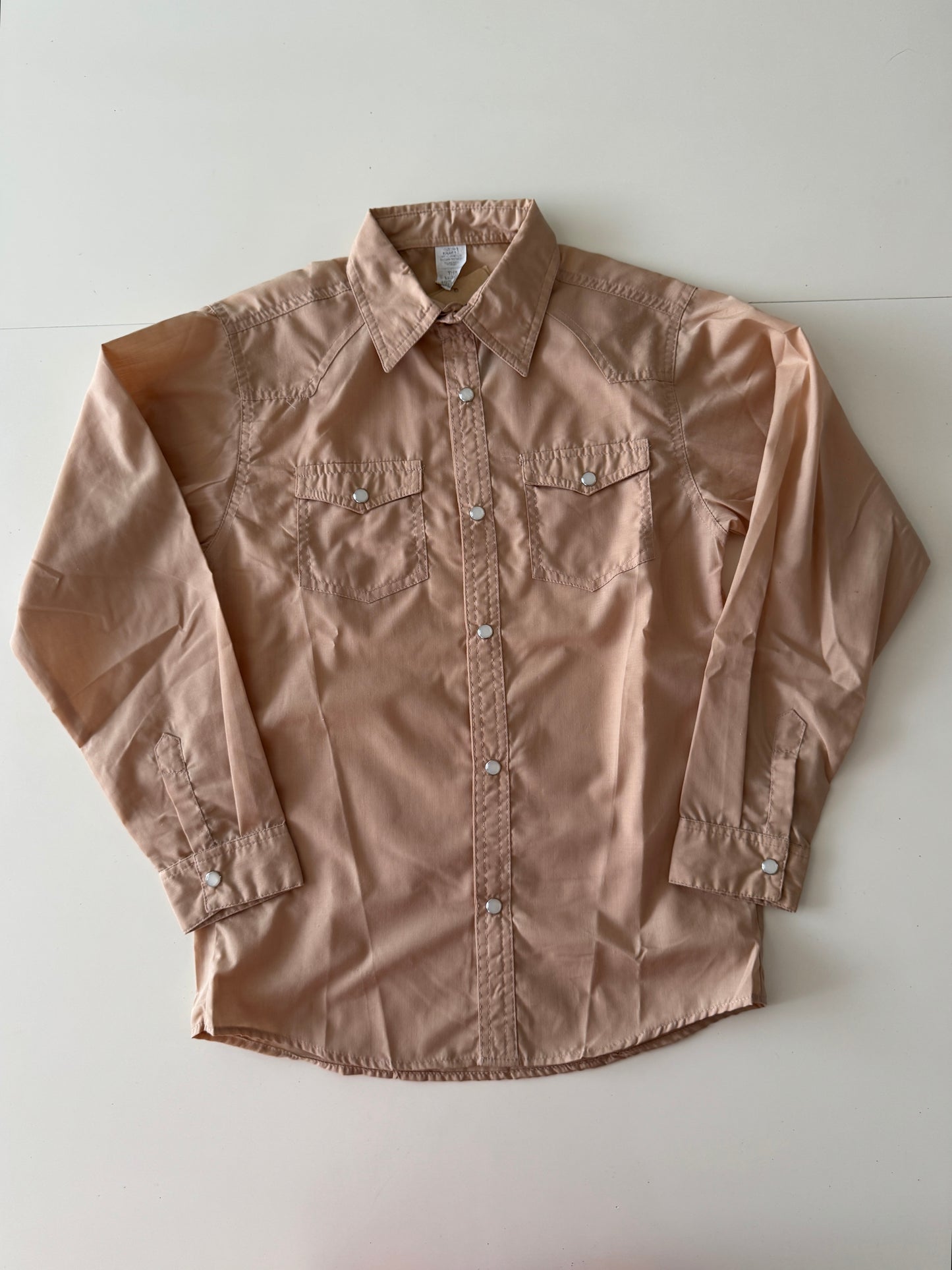 Camisa vaquera beige, Talla 16 años, Niño, Kracto