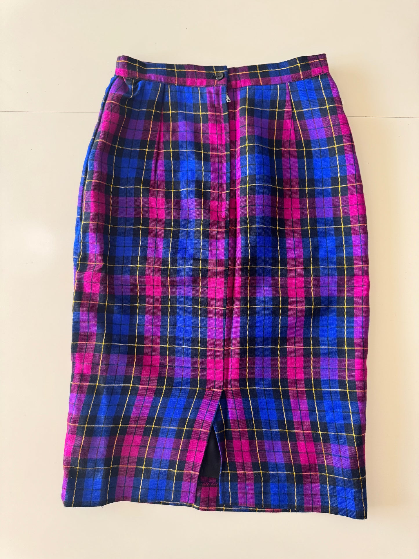 Falda de cuadros, Talla Xs, Mujer