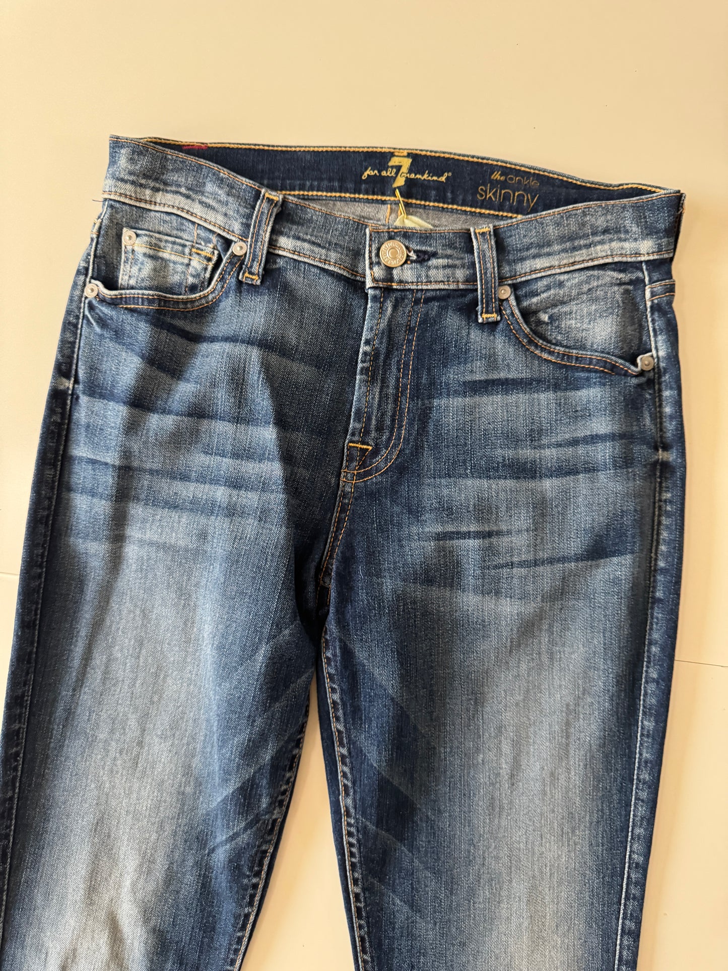 Skinny jeans azules, The ankle, Talla 27, Mujer, Seven for all mankind